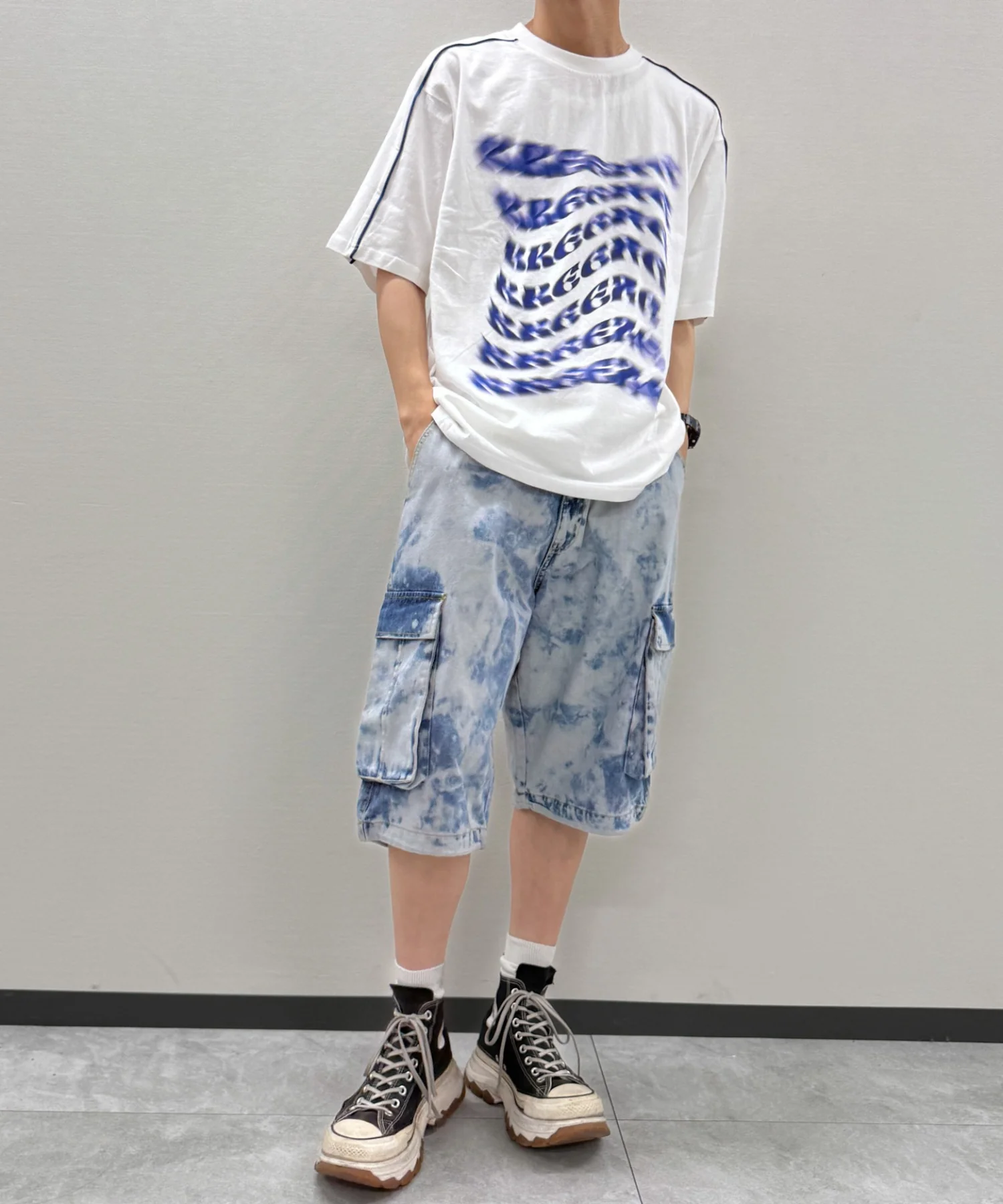 袖パイピングロゴT - Image 12
