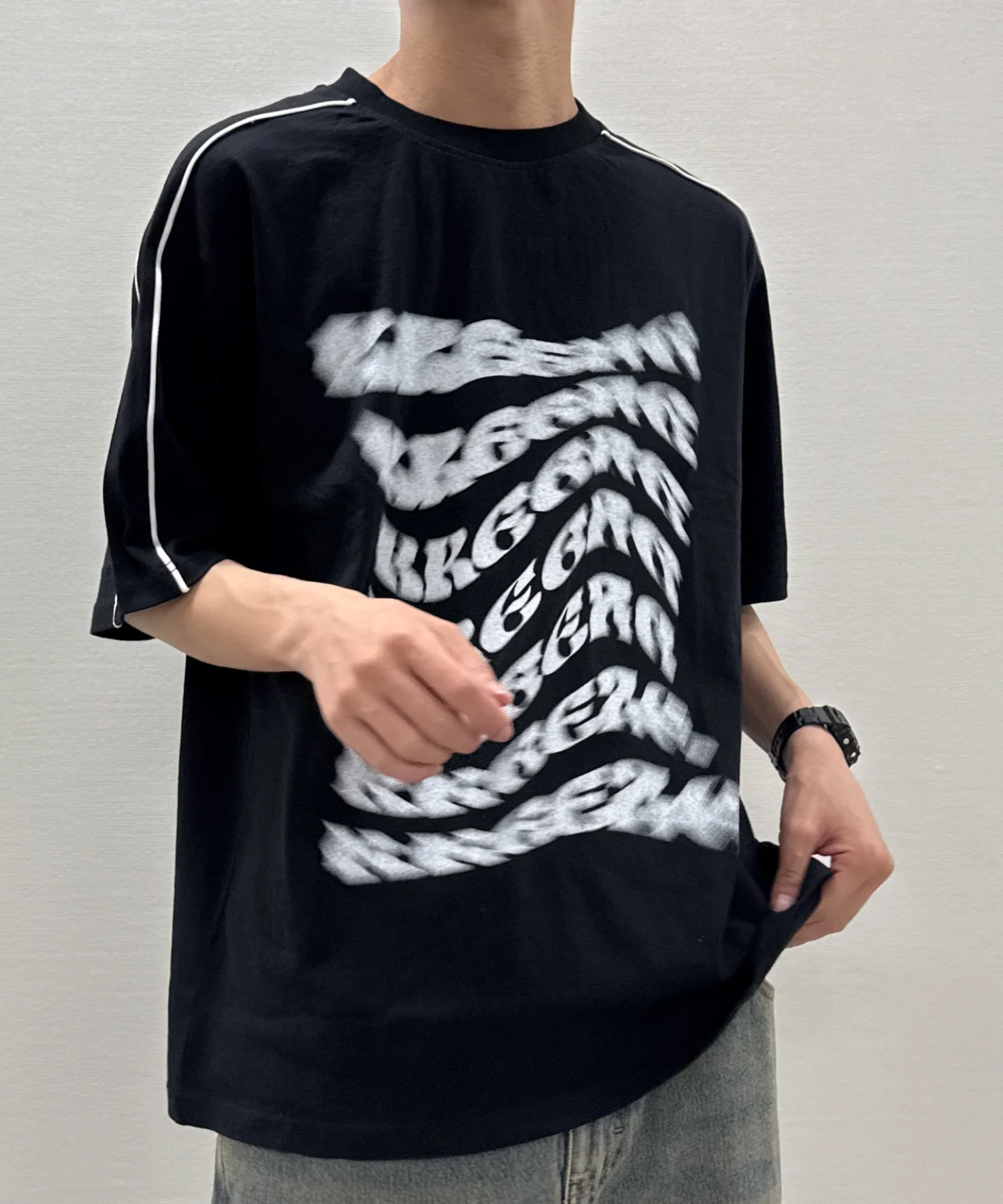 袖パイピングロゴT - Image 13