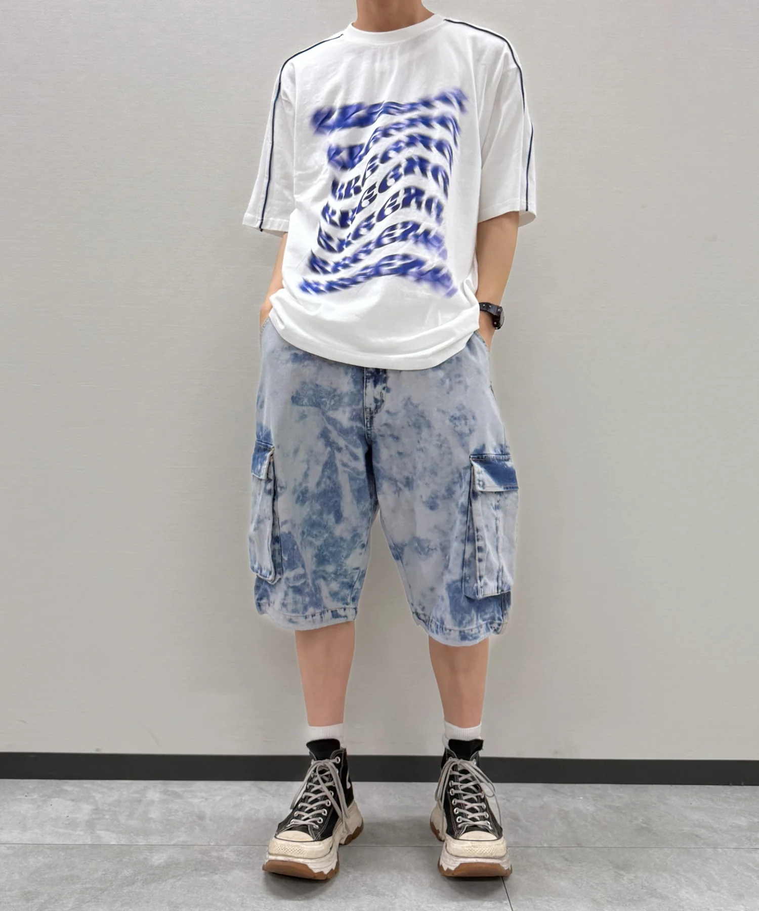 袖パイピングロゴT - Image 5