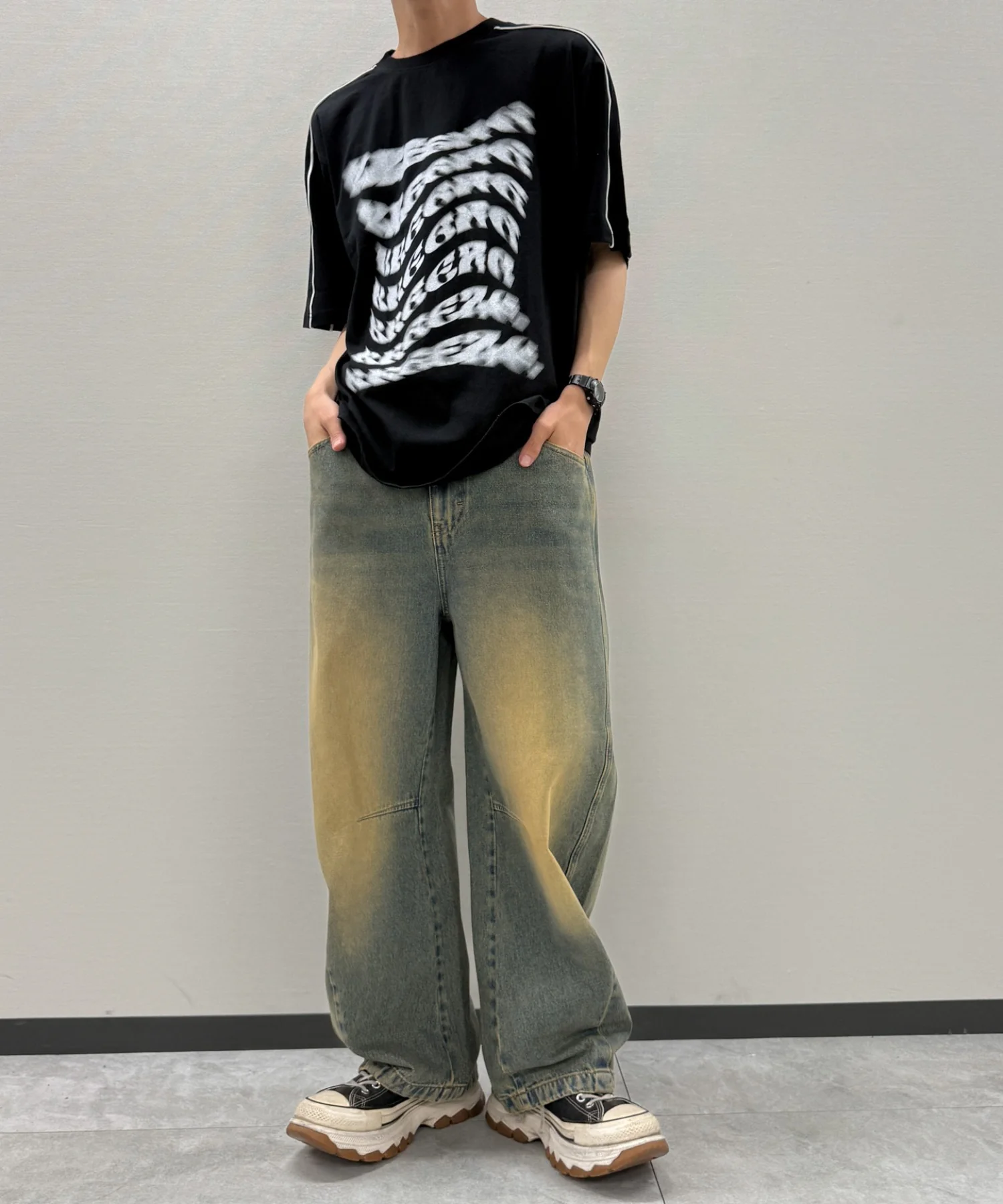 袖パイピングロゴT - Image 6