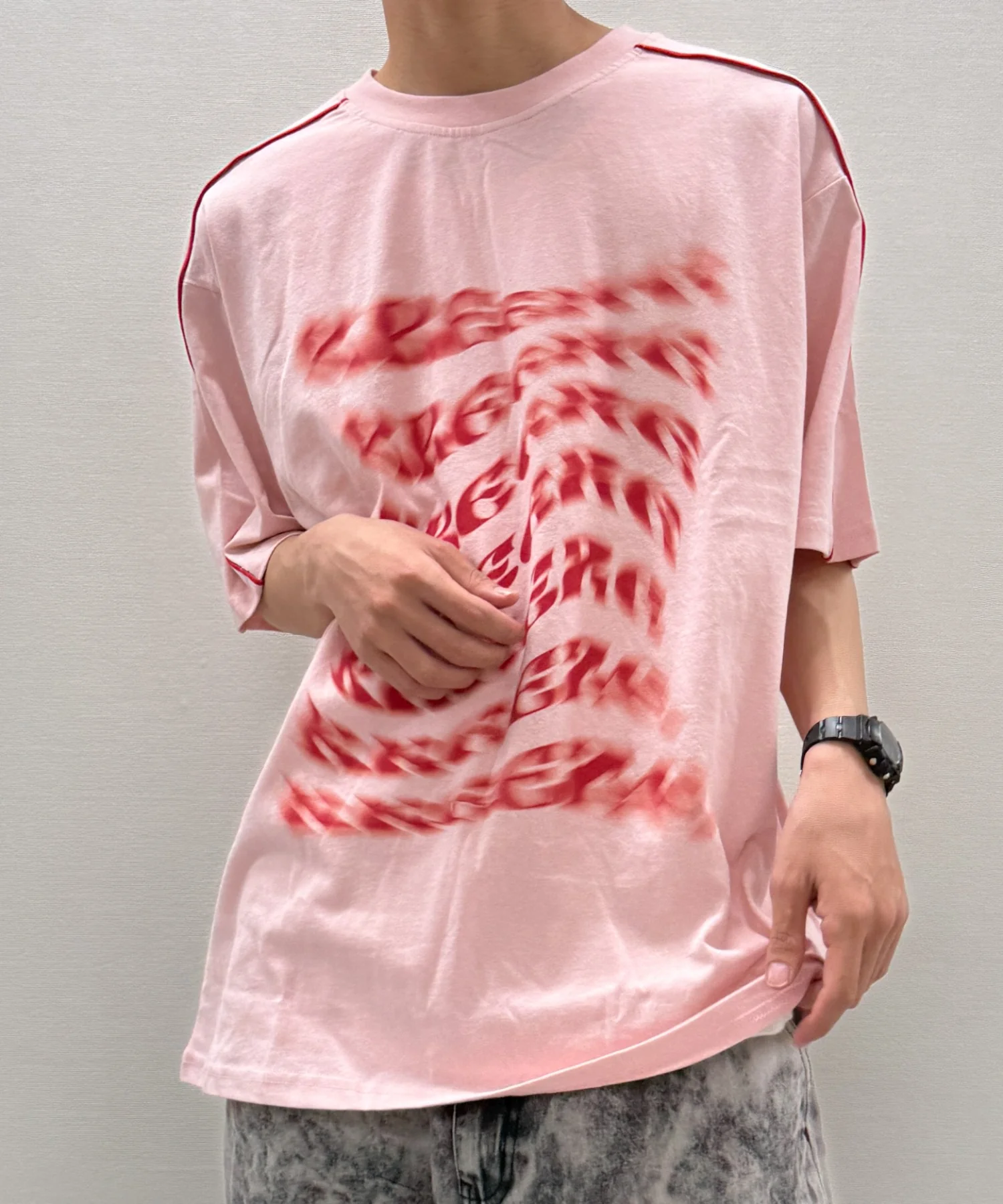 袖パイピングロゴT - Image 7