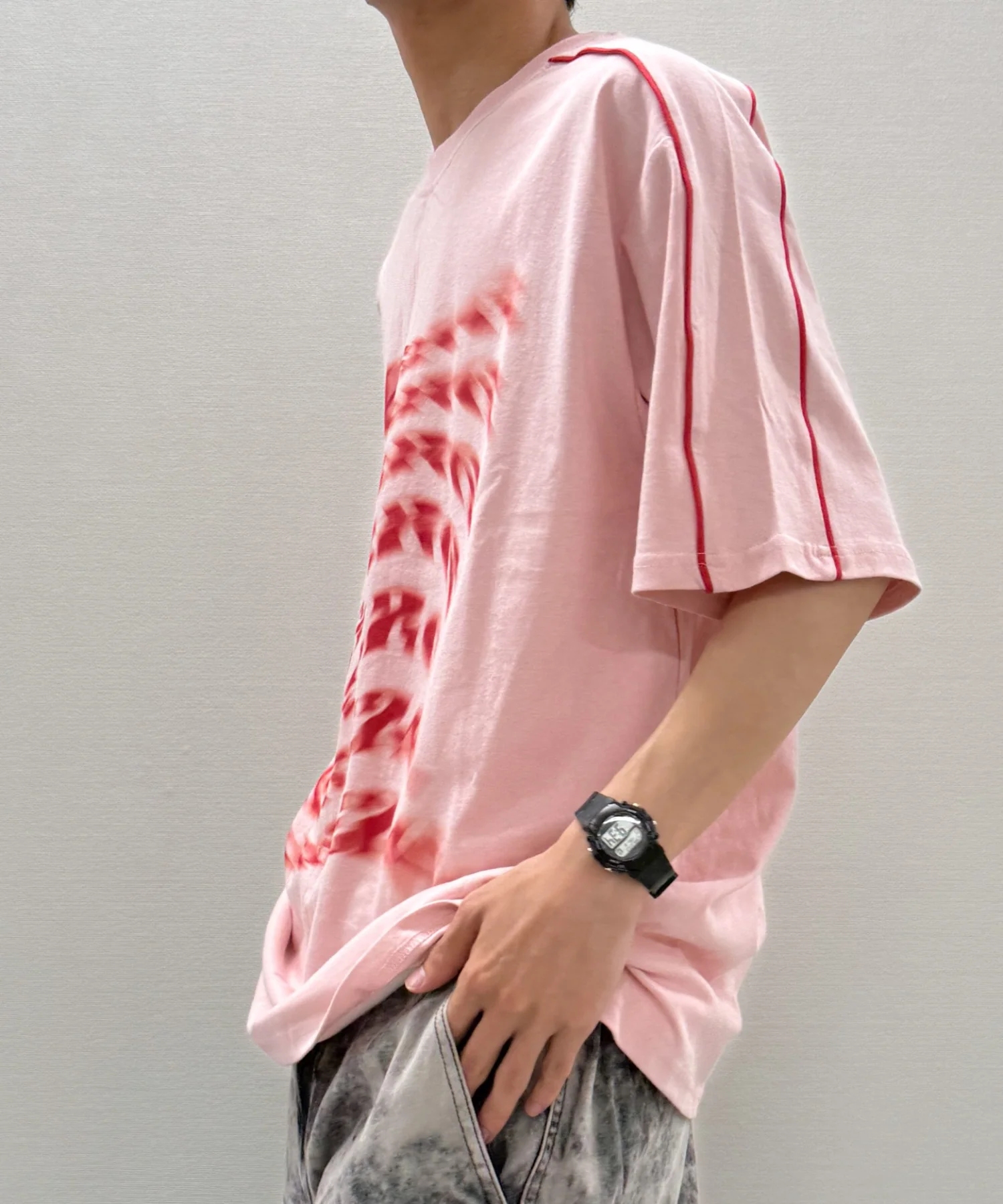 袖パイピングロゴT - Image 8