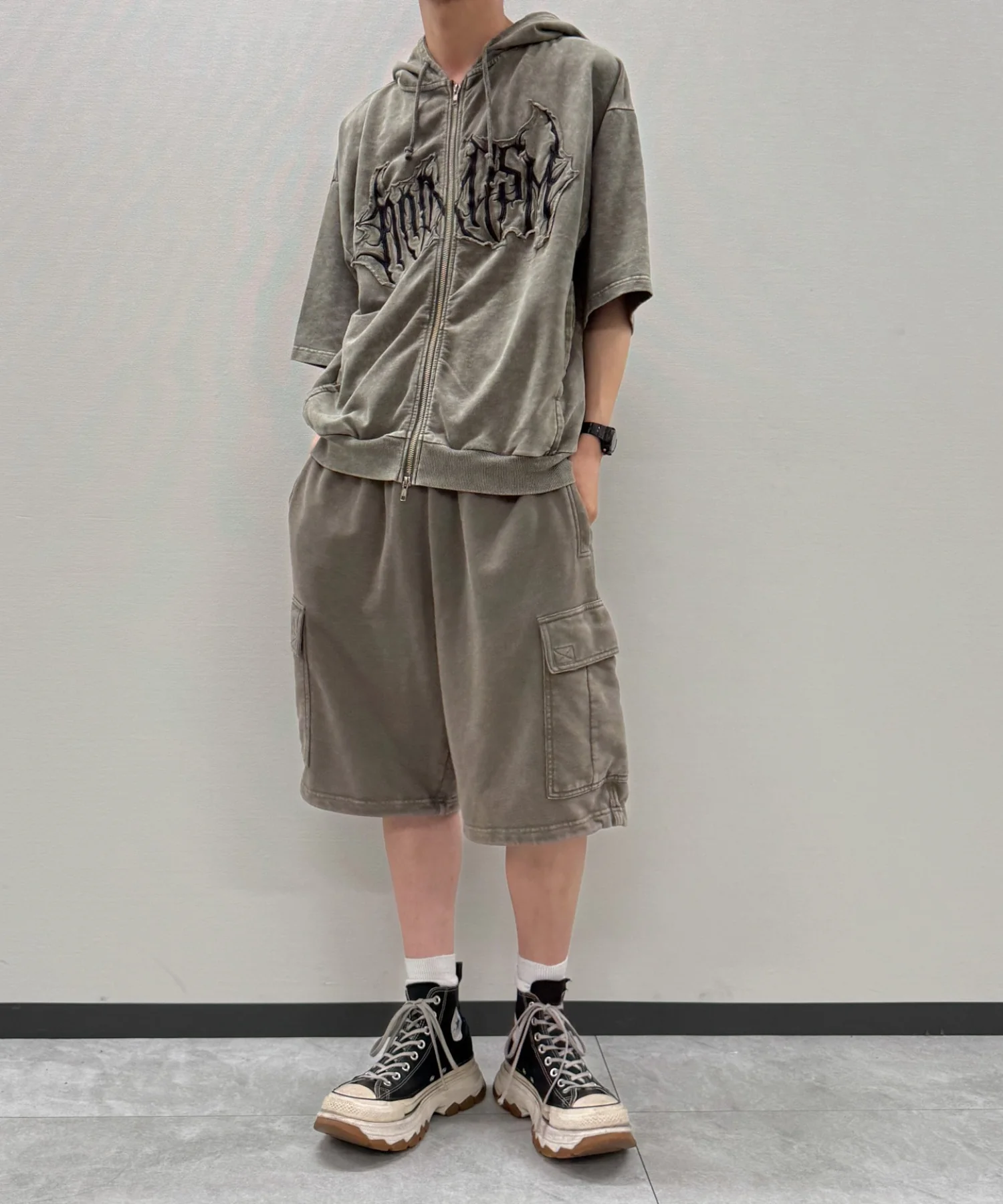 ケミカル加工ZIPパーカー - Image 3