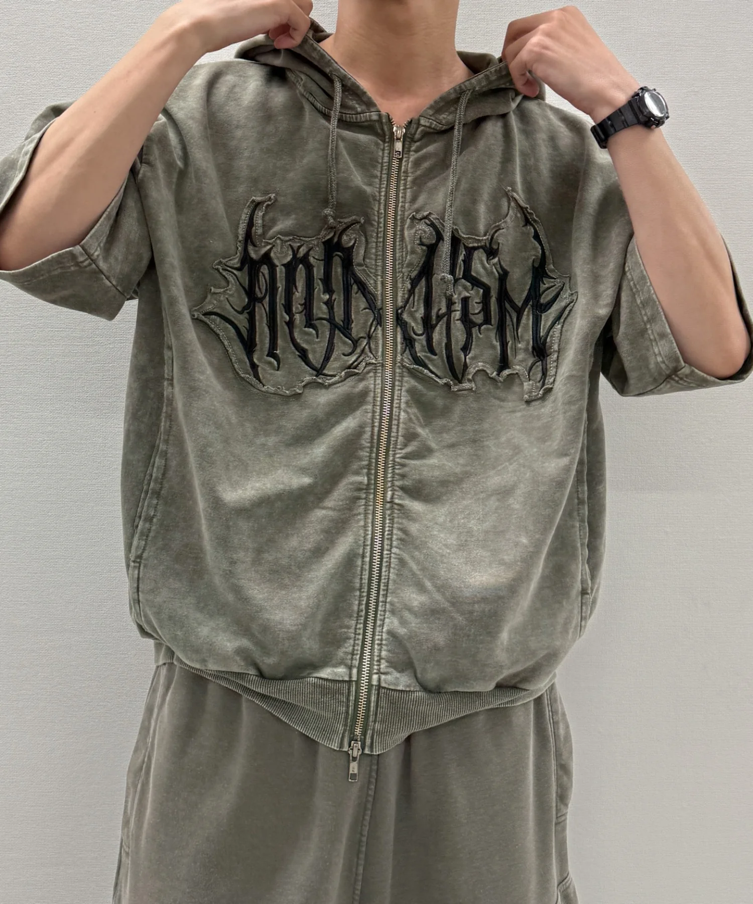 ケミカル加工ZIPパーカー - Image 4