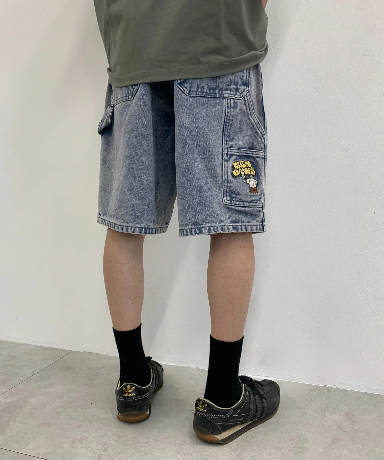 BENDAVIS ロゴ刺繍ワイドショーツ
