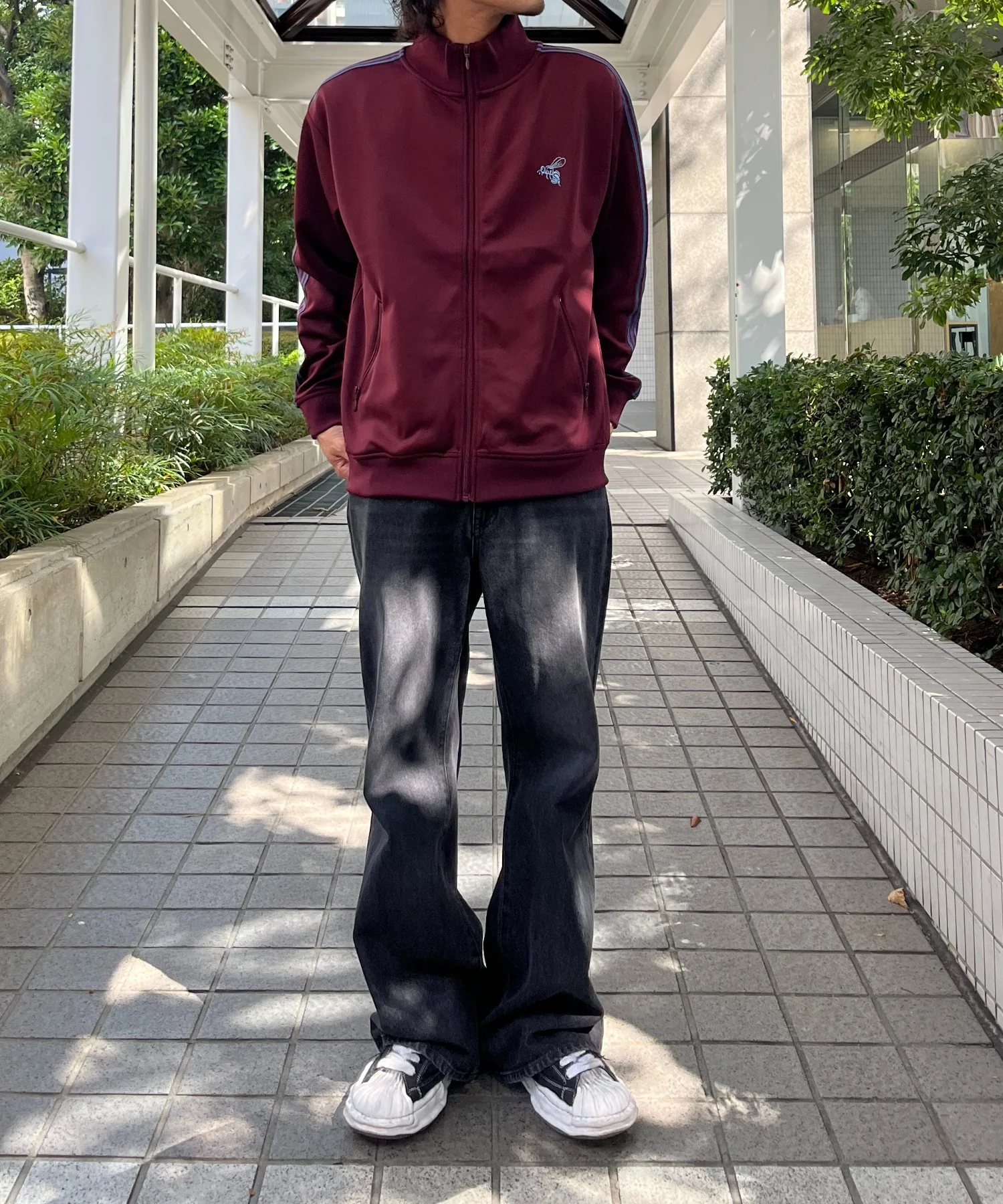 リブ配色サイドライントラックジャケット - Image 4