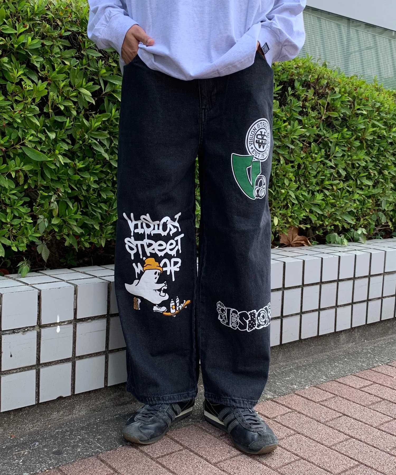 VISION ゴーストプリントデニムパンツ - Image 2