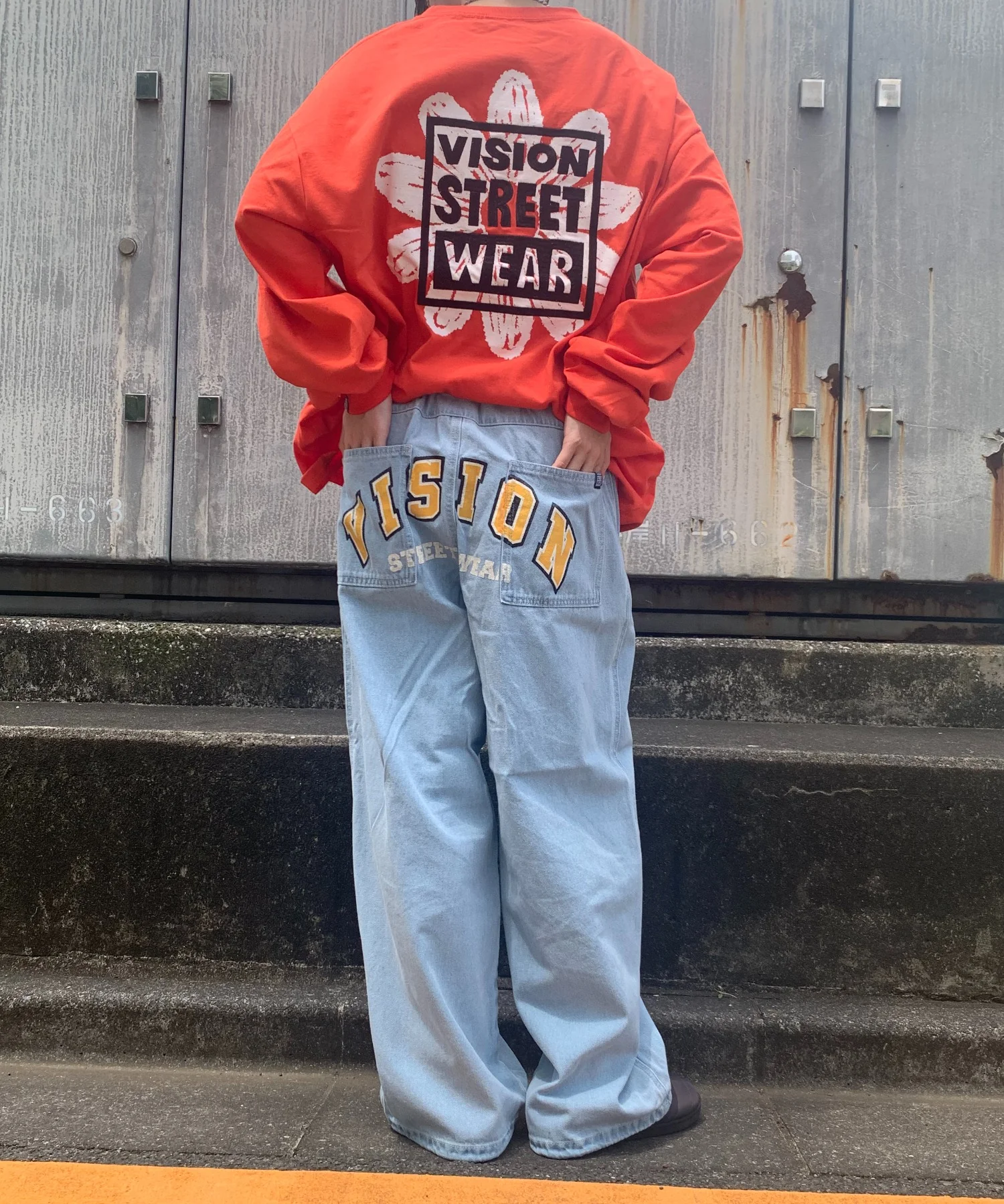VISION ゴーストプリントデニムパンツ - Image 4