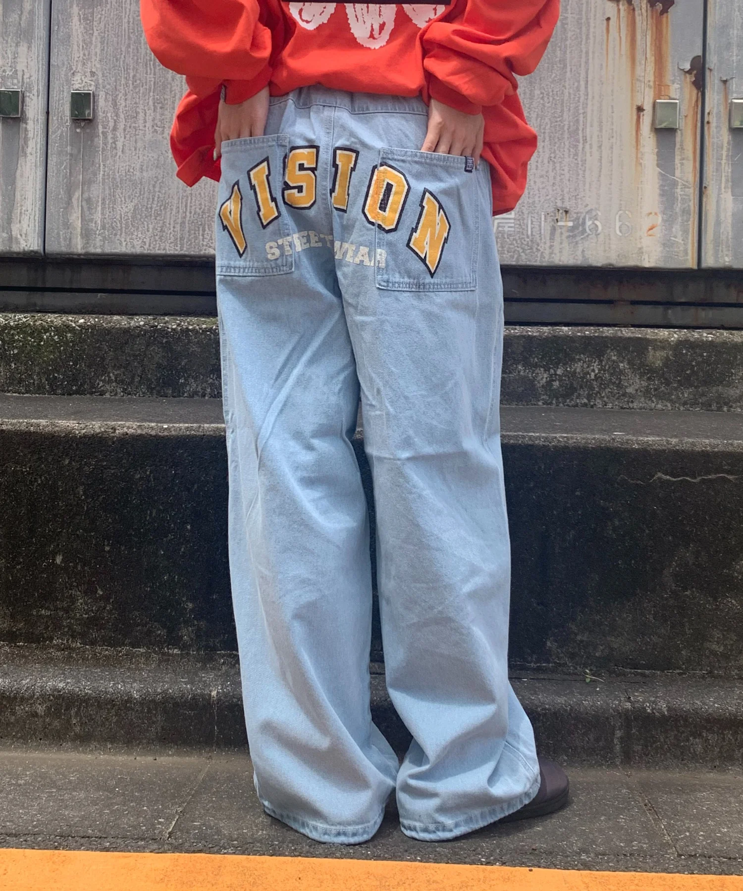 VISION ゴーストプリントデニムパンツ - Image 5