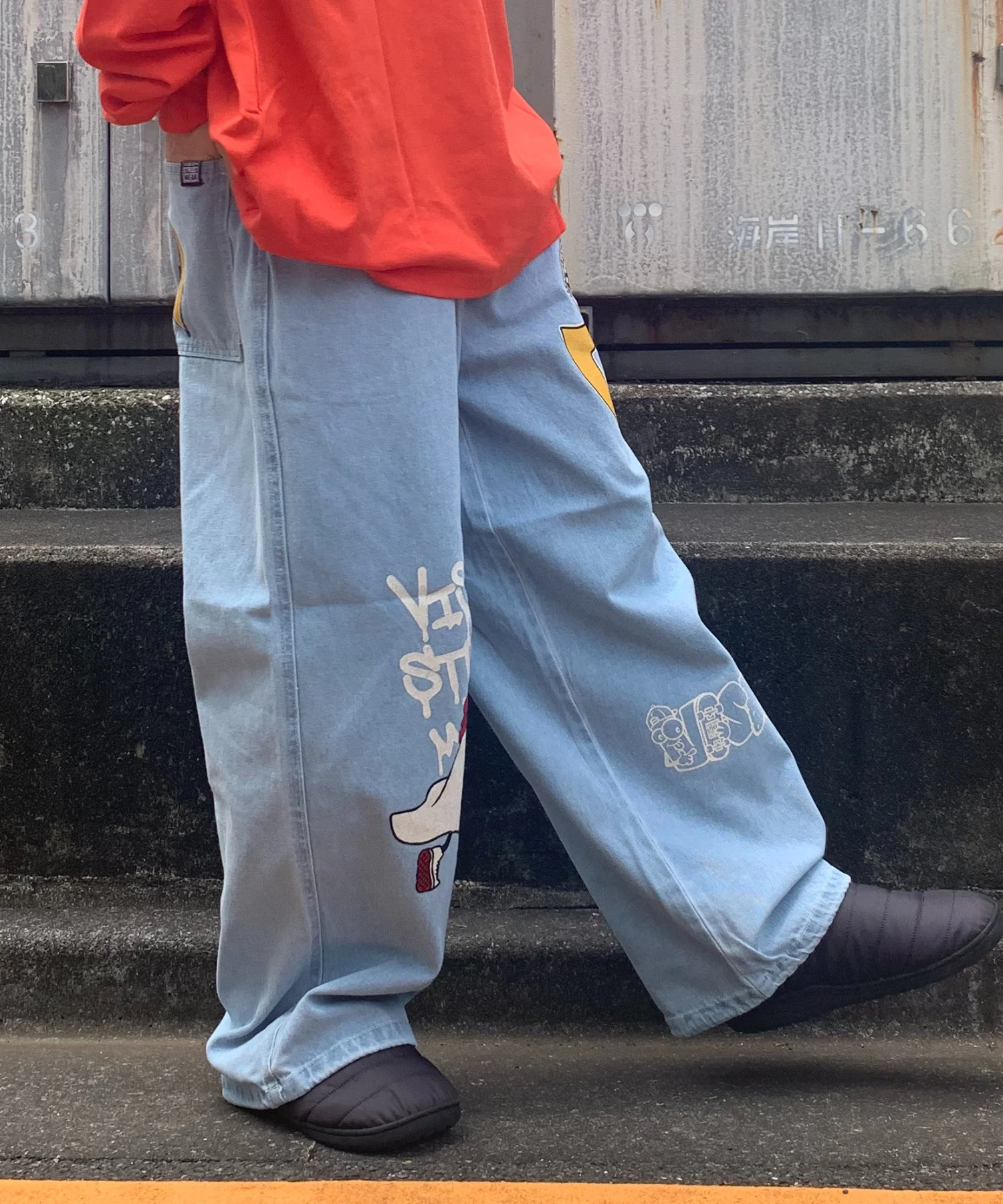 VISION ゴーストプリントデニムパンツ - Image 6
