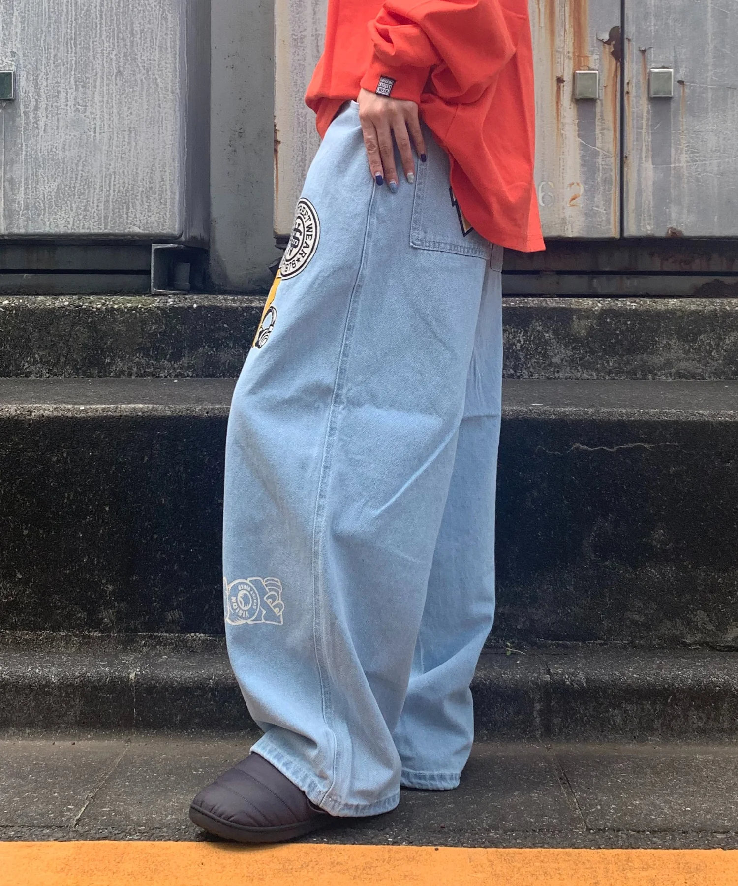 VISION ゴーストプリントデニムパンツ - Image 7
