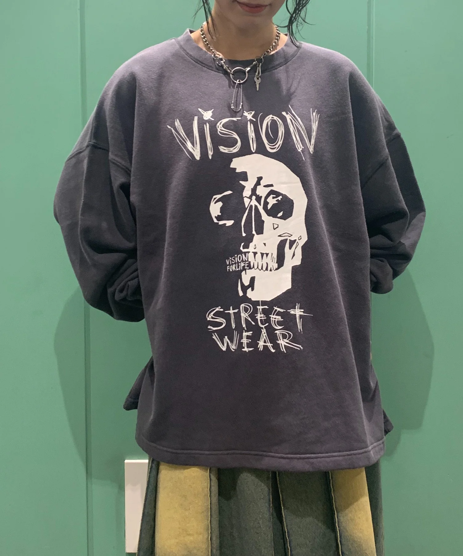 VISION スカルBIGプルオーバー - Image 3