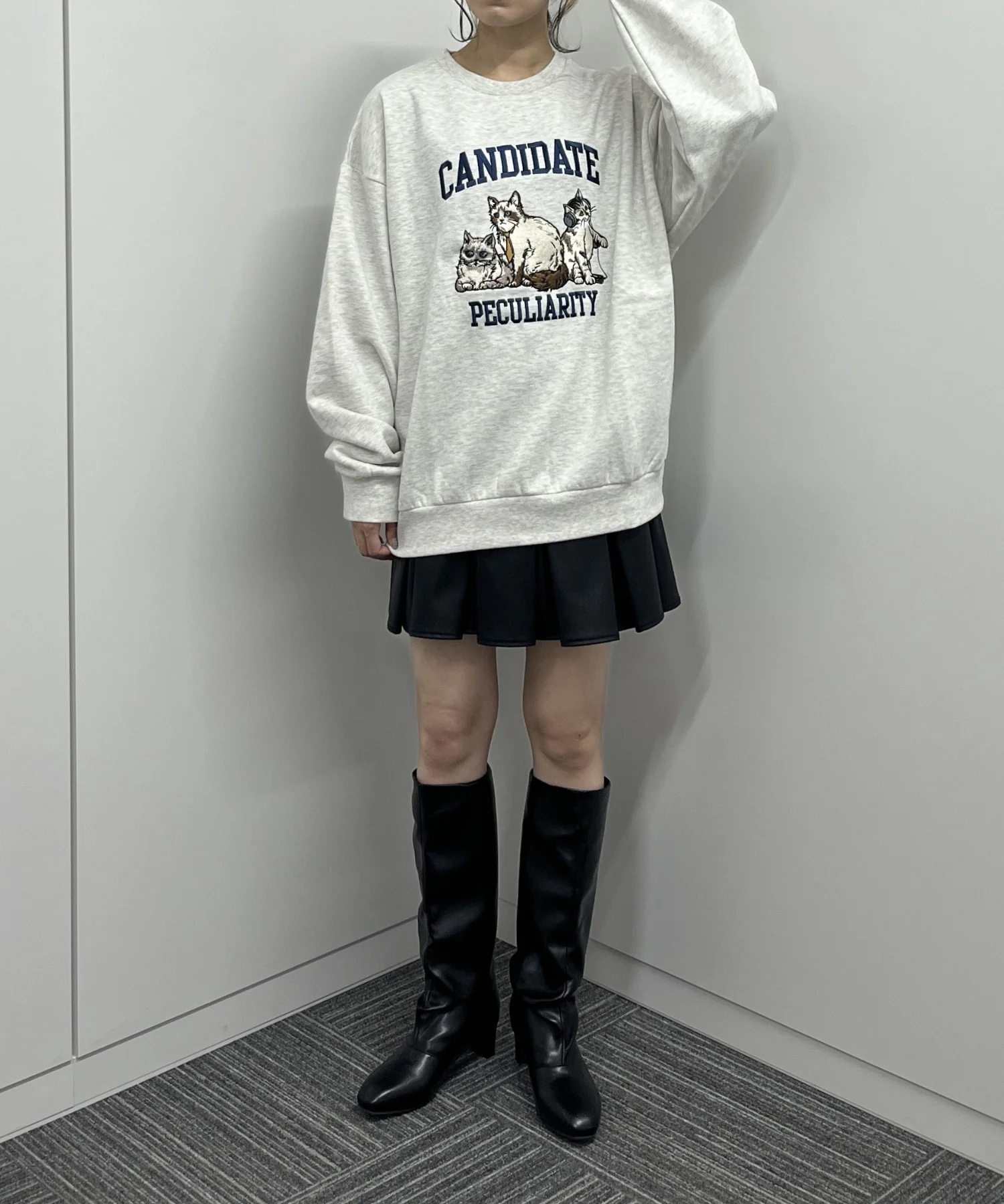 カレッジネコ裏起毛スウェット - Image 16