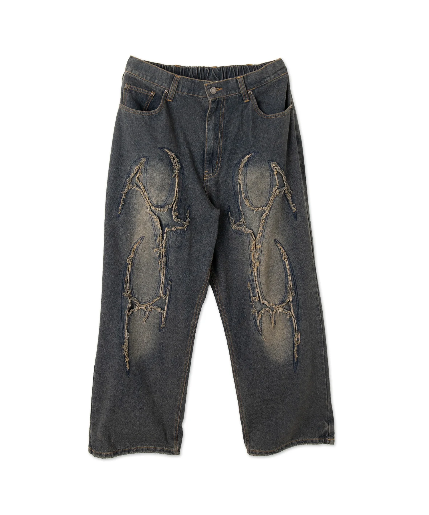 トライバルフリンジデニムパンツ - Image 20