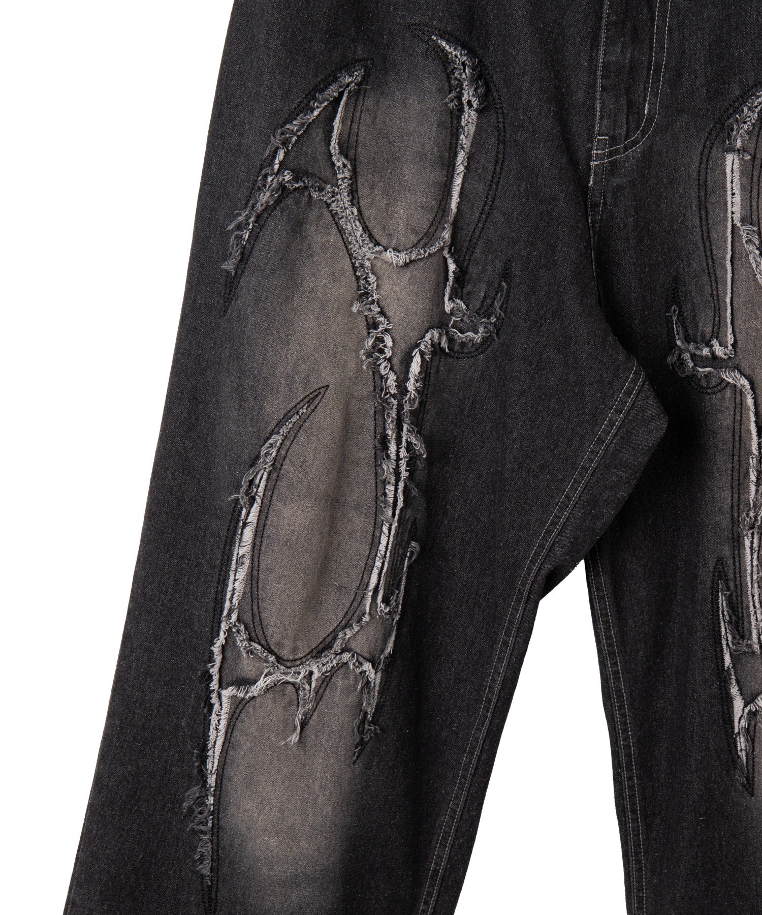 トライバルフリンジデニムパンツ - Image 25