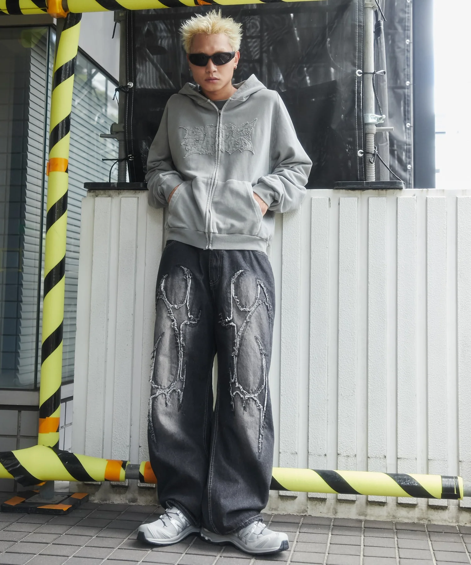 トライバルフリンジデニムパンツ - Image 4