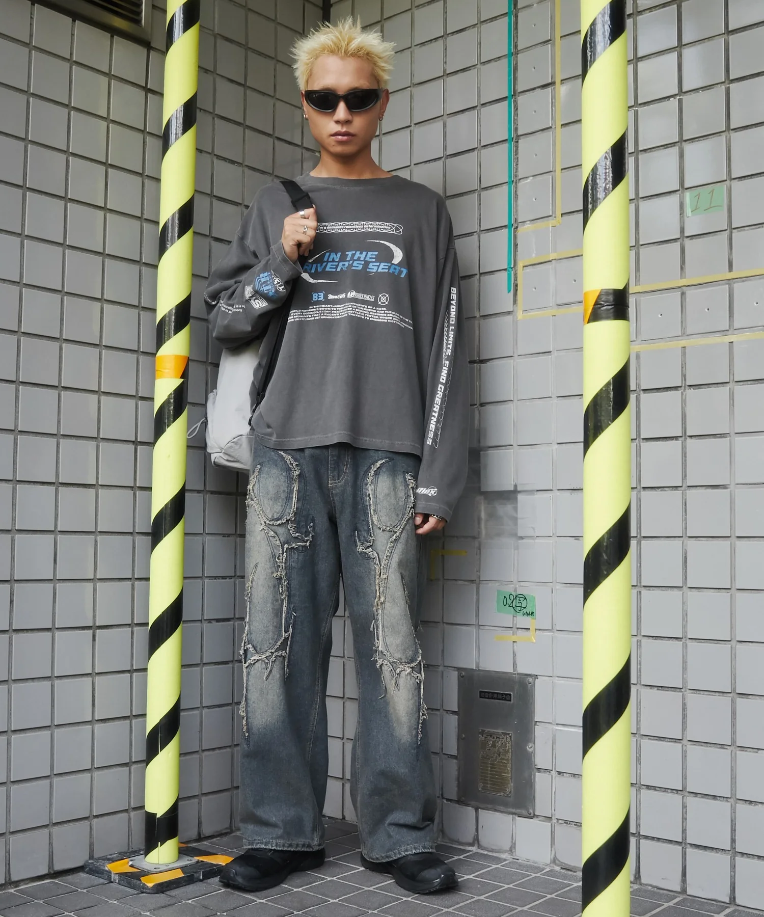 トライバルフリンジデニムパンツ - Image 6