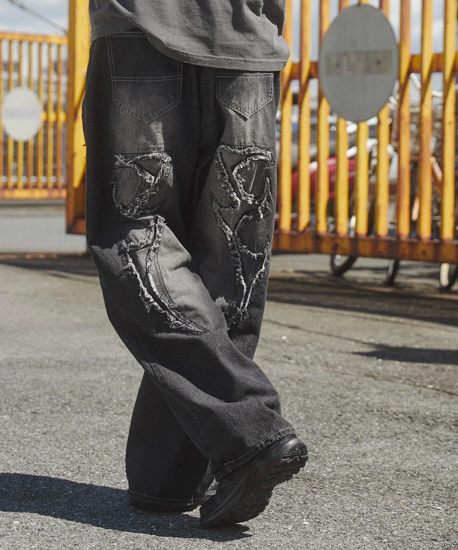 トライバルフリンジデニムパンツ - Image 9