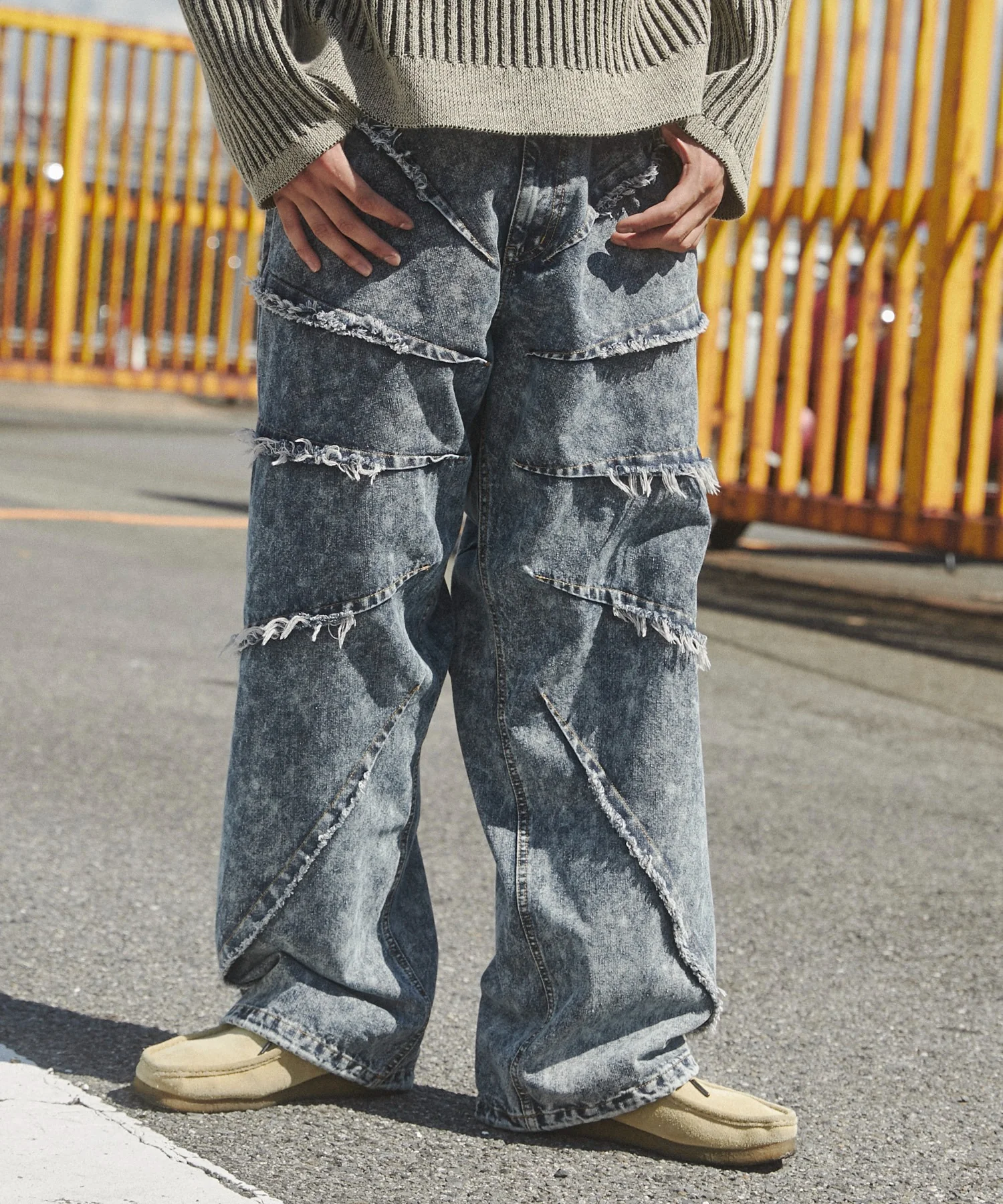 ダーツフリンジデニムパンツ - Image 7