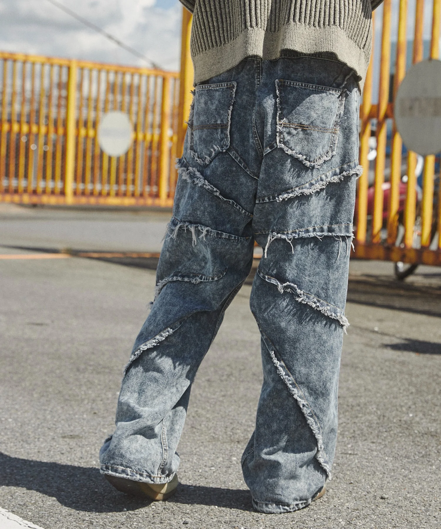 ダーツフリンジデニムパンツ - Image 8