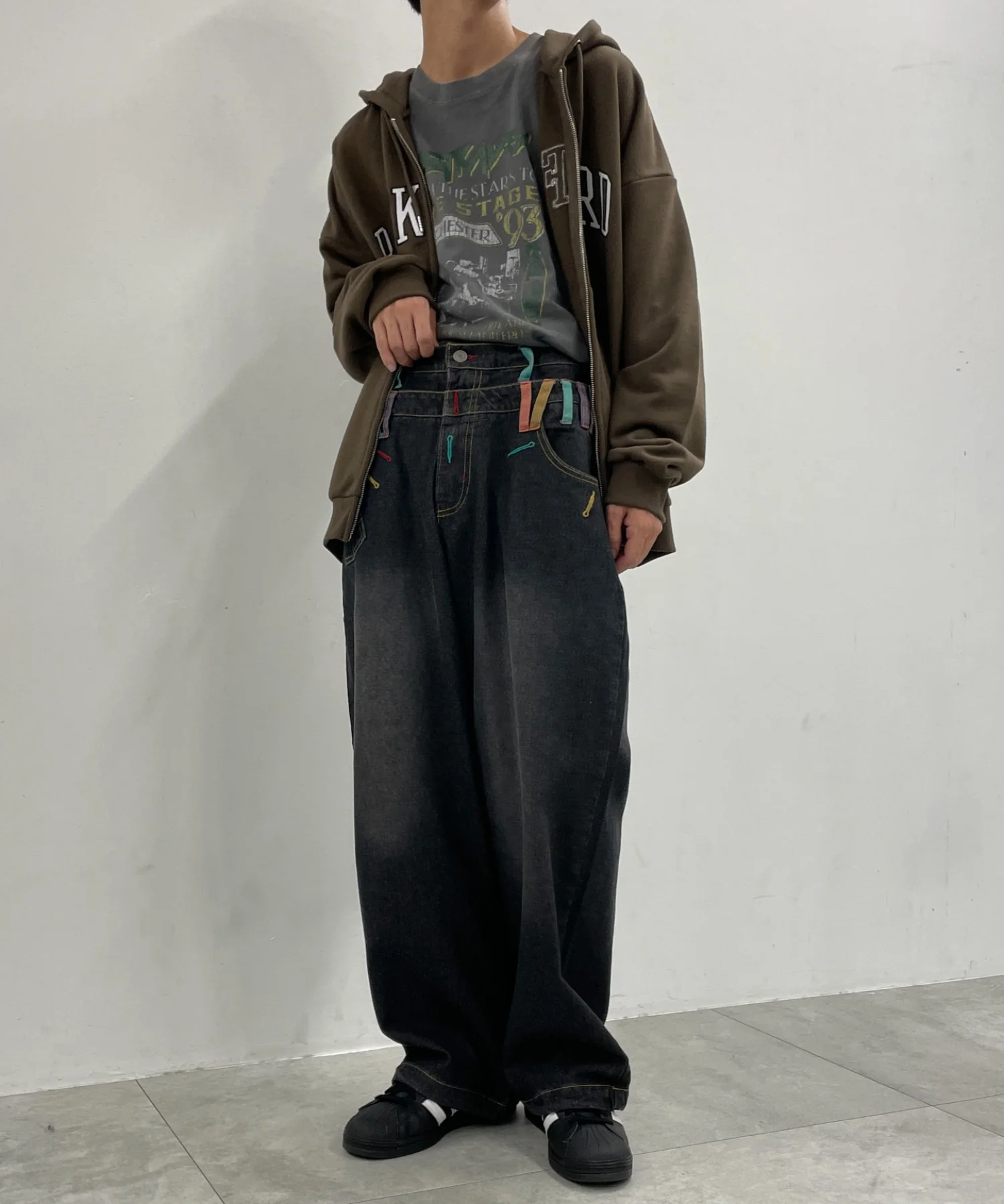 ダブルウエストバギーデニムパンツ - Image 7