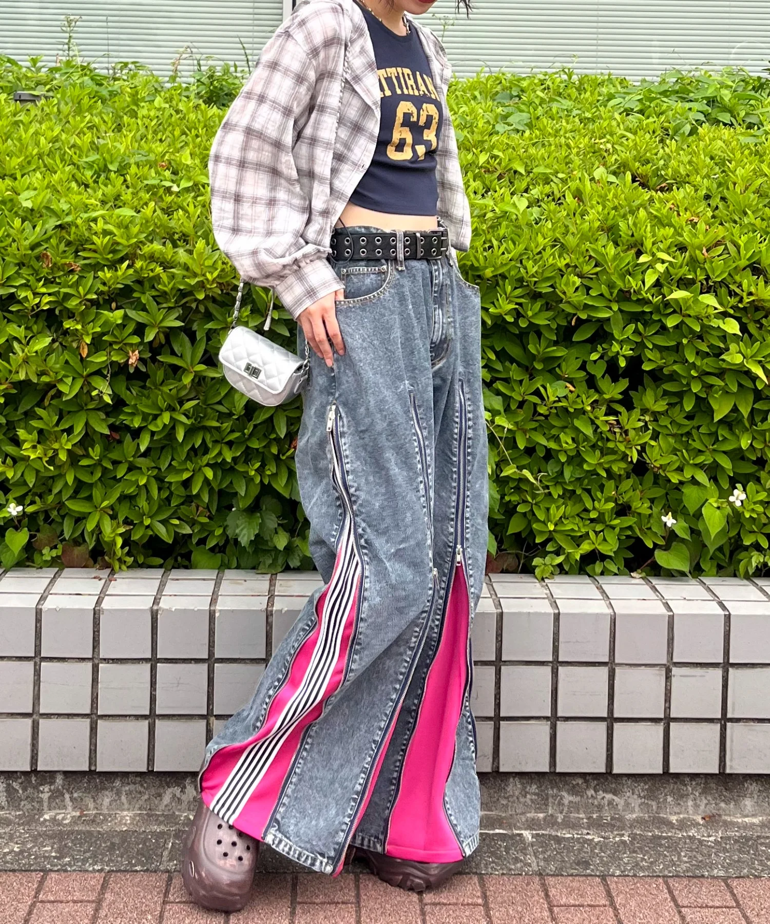 ジャージドッキングZIPデニムパンツ - Image 10