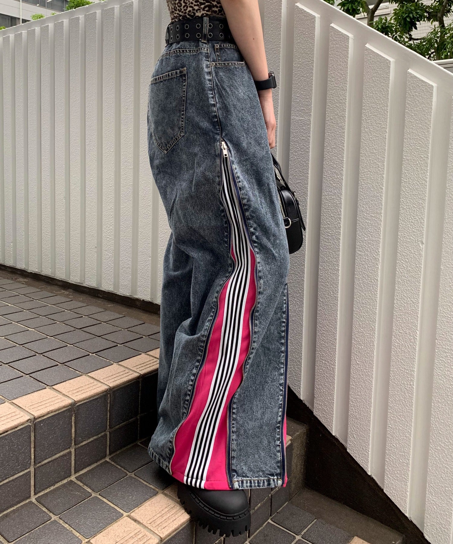 ジャージドッキングZIPデニムパンツ - Image 7