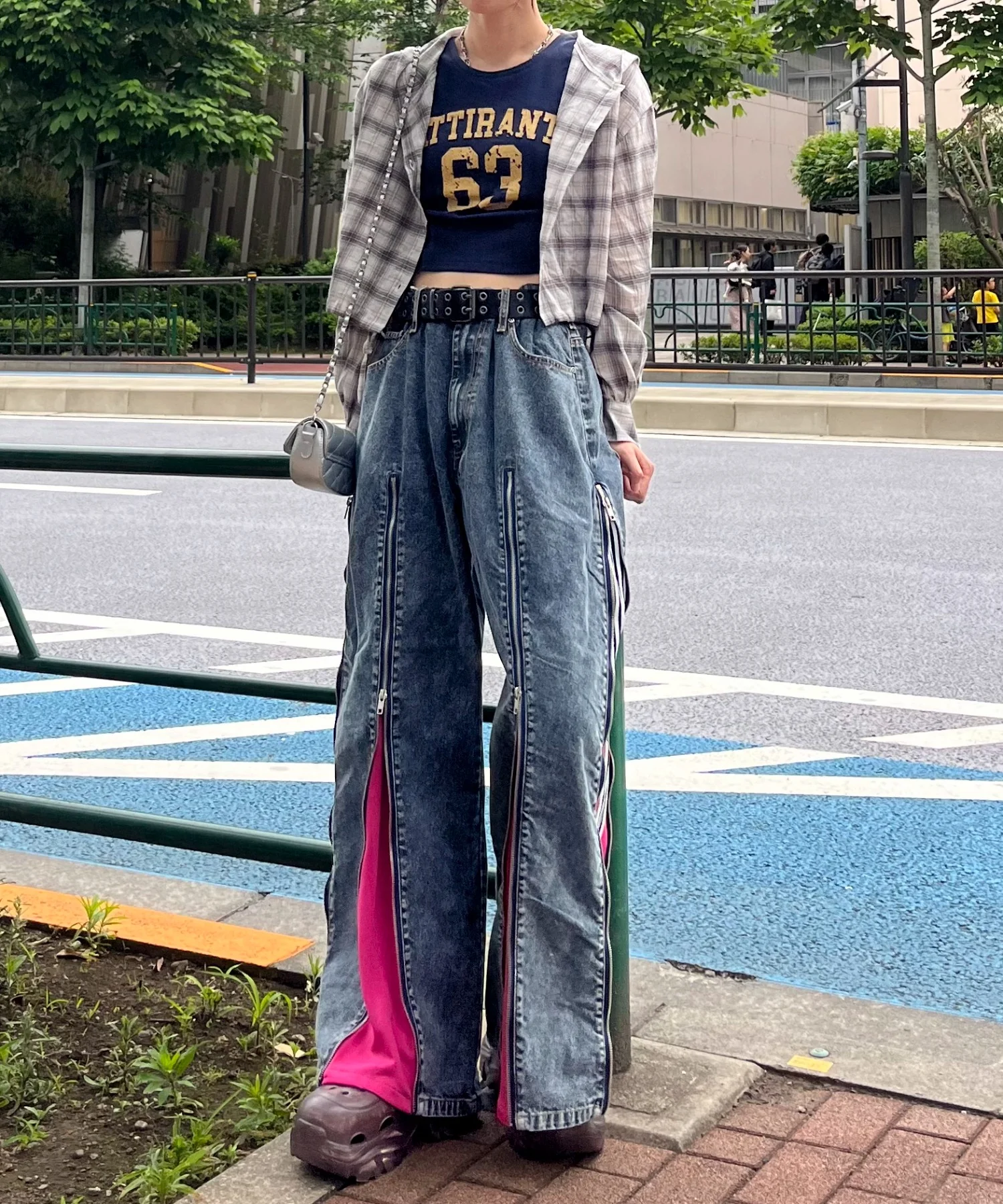 ジャージドッキングZIPデニムパンツ - Image 8