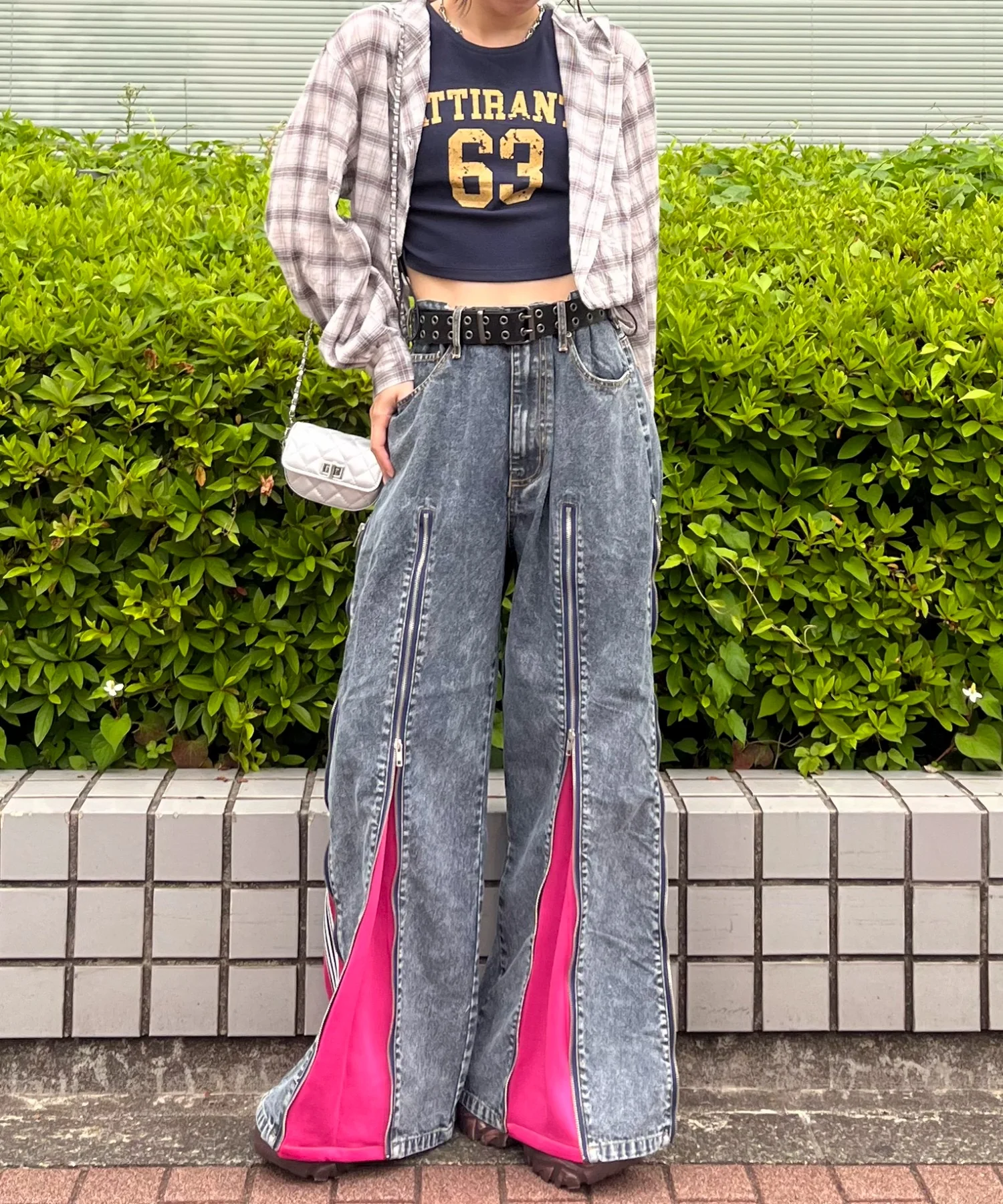 ジャージドッキングZIPデニムパンツ - Image 9