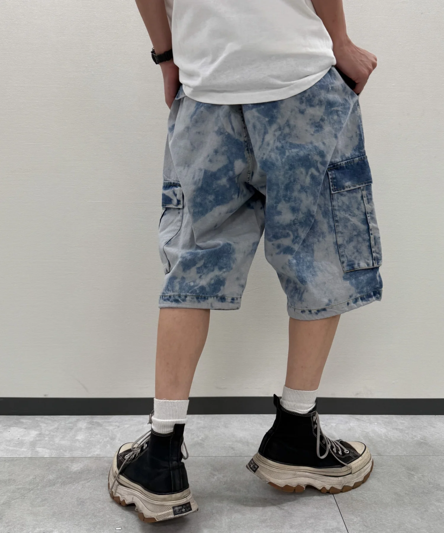ブリーチケミカル加工カーゴショーツ - Image 5