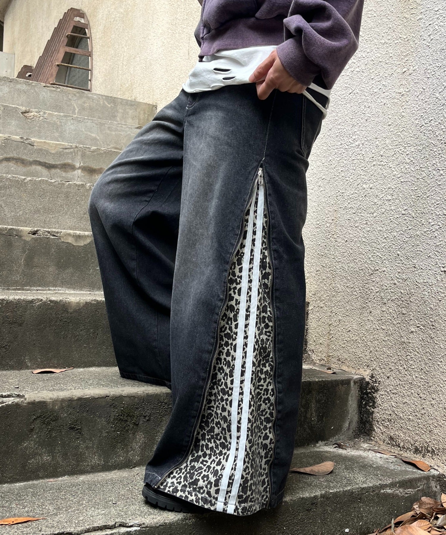 2WAYデニムZIPパンツ - Image 2