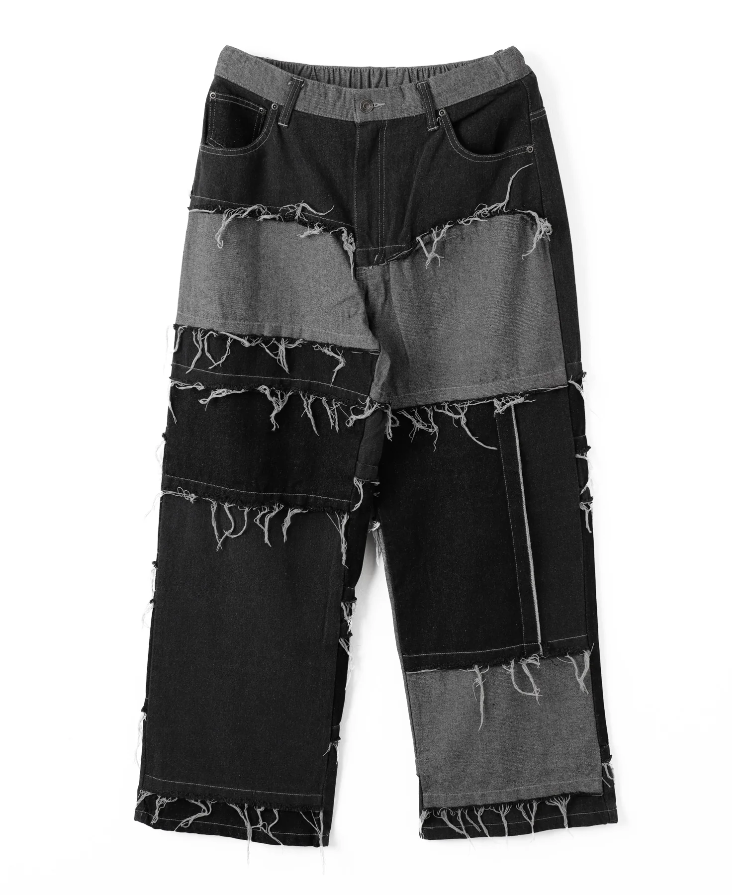 ワイドクレイジーパターンデニムパンツ - Image 10