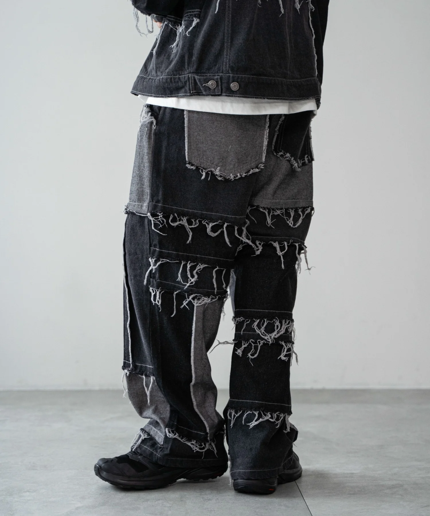 ワイドクレイジーパターンデニムパンツ - Image 7