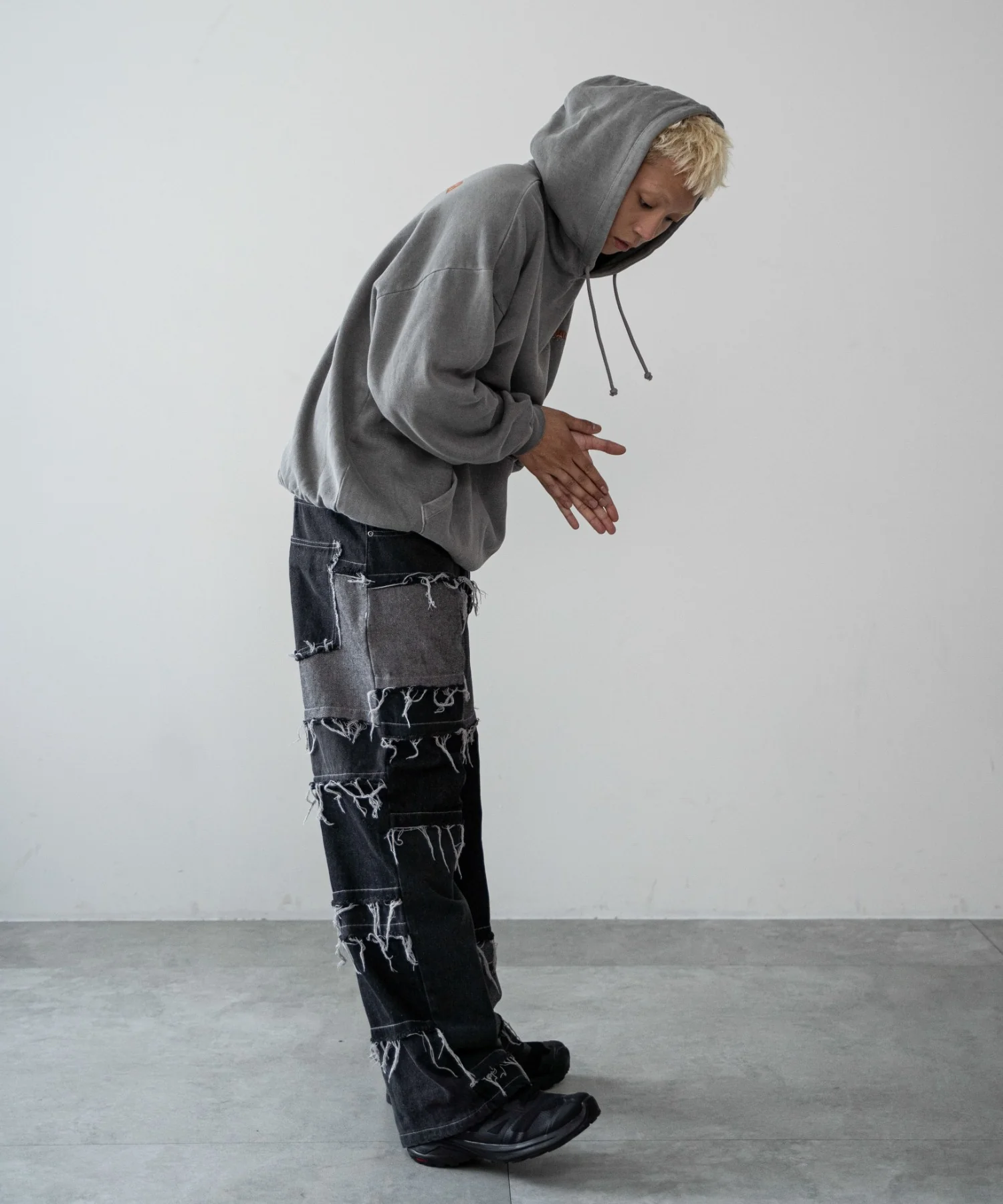 ワイドクレイジーパターンデニムパンツ - Image 9