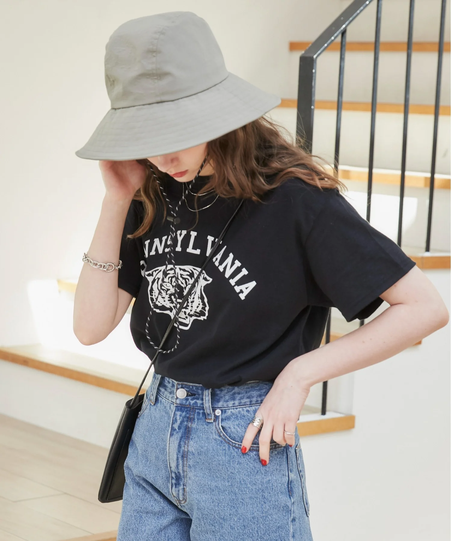 カレッジロゴプリントTee - Image 111