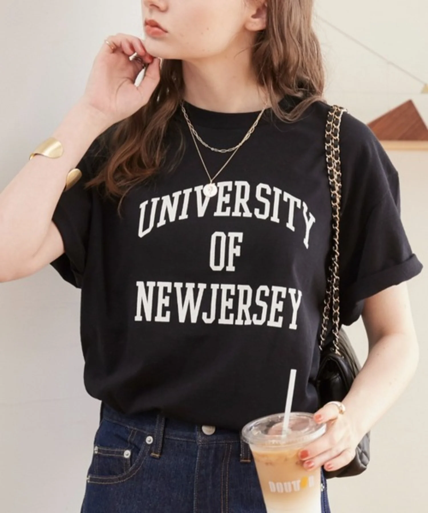 カレッジロゴプリントTee - Image 13