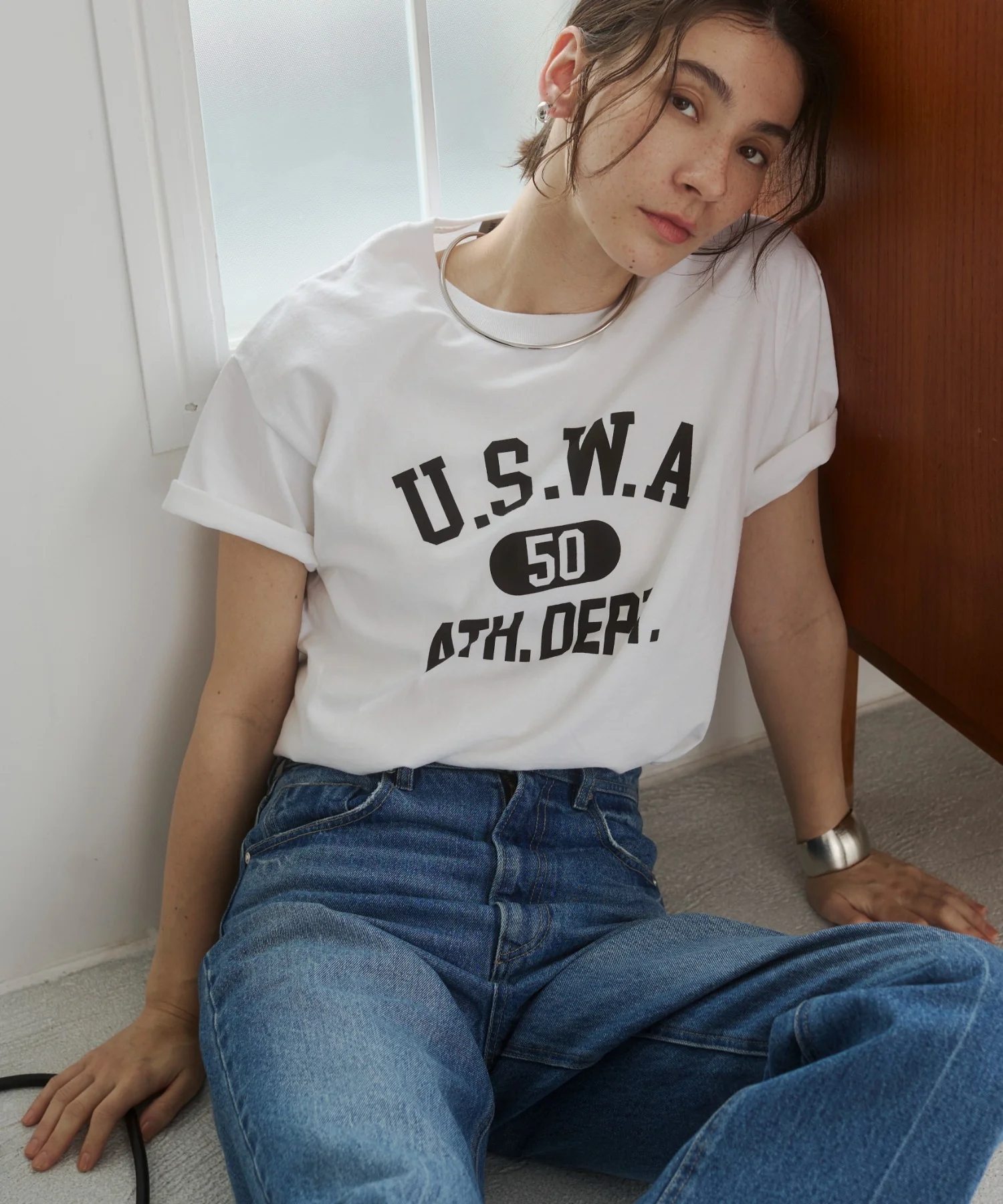 カレッジロゴプリントTee - Image 21