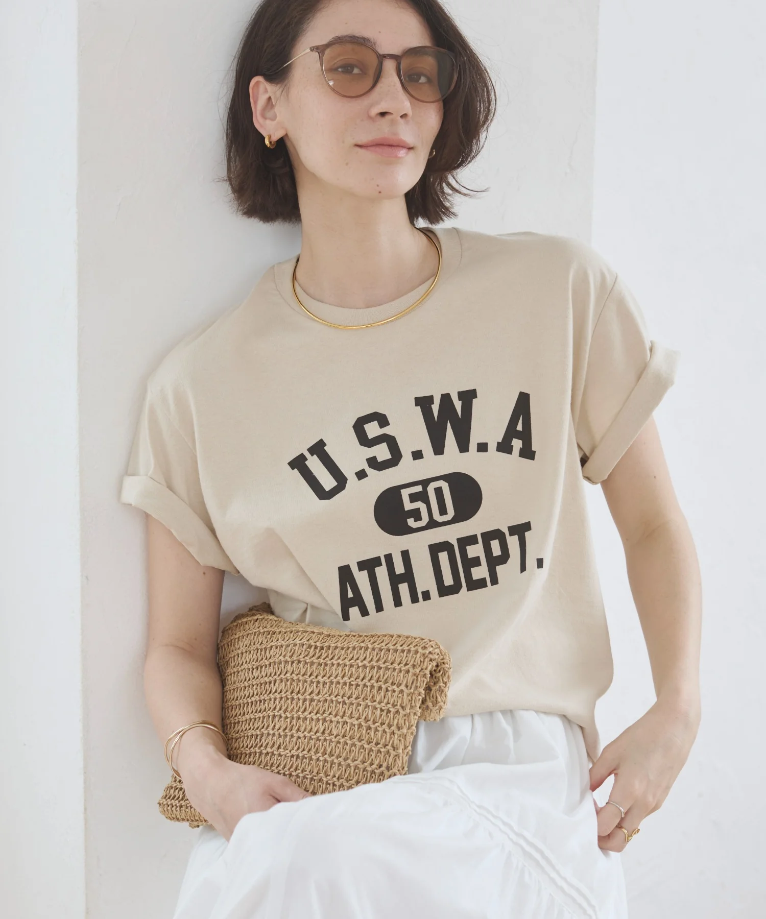 カレッジロゴプリントTee - Image 22