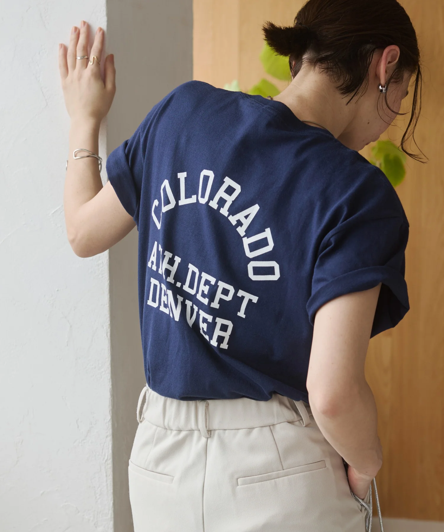 カレッジロゴプリントTee - Image 28