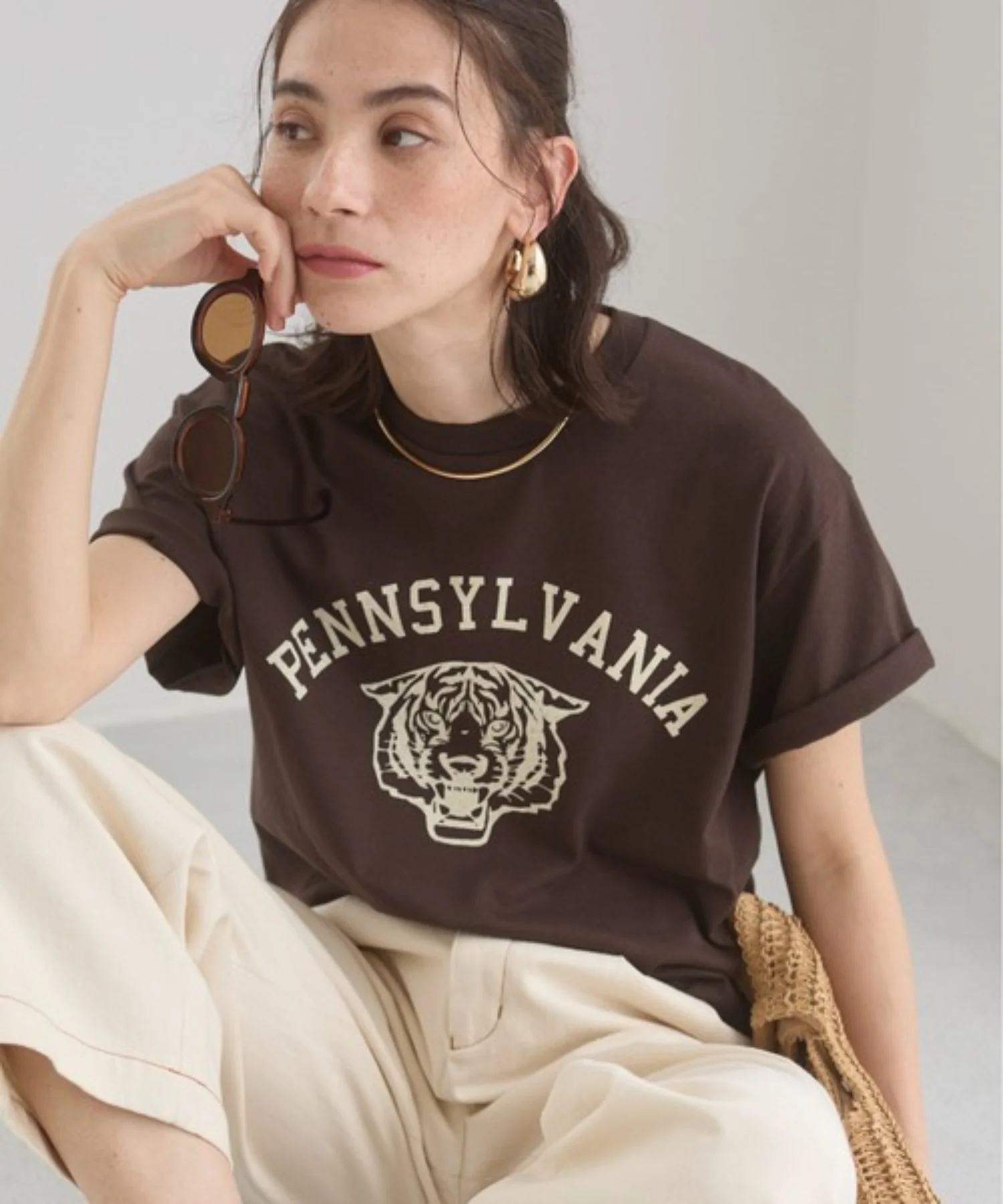 カレッジロゴプリントTee - Image 31