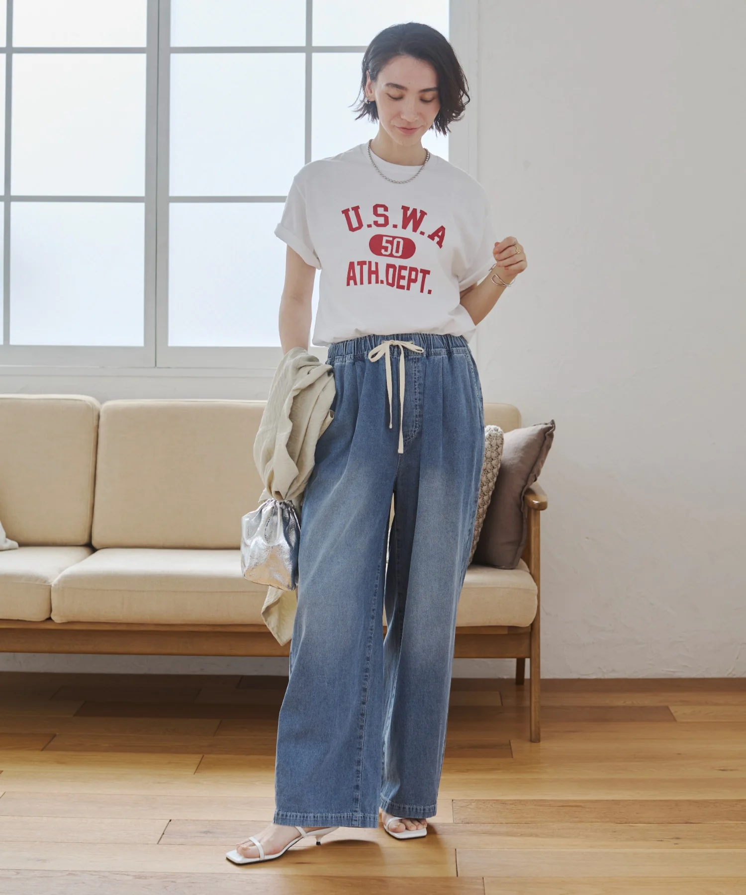 カレッジロゴプリントTee - Image 33