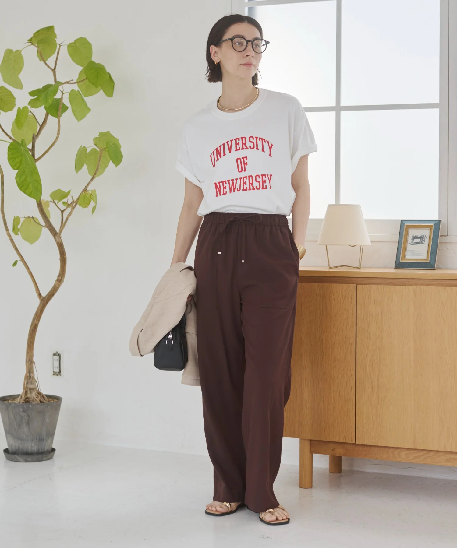 カレッジロゴプリントTee - Image 37