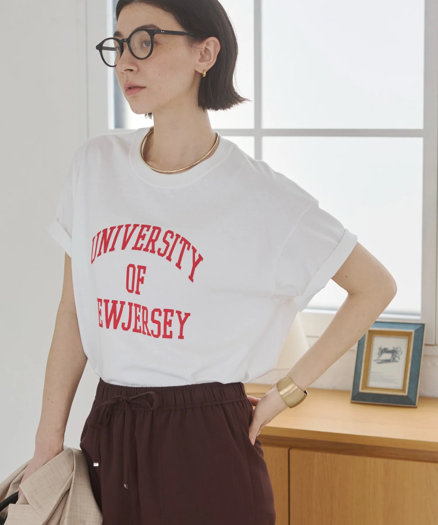 カレッジロゴプリントTee - Image 39