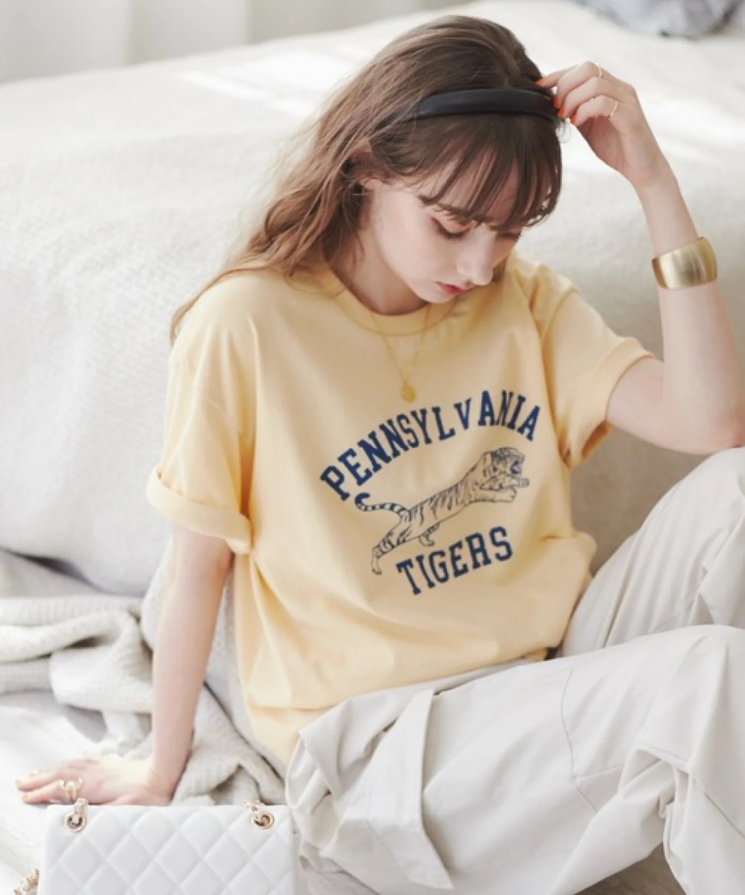 カレッジロゴプリントTee - Image 4