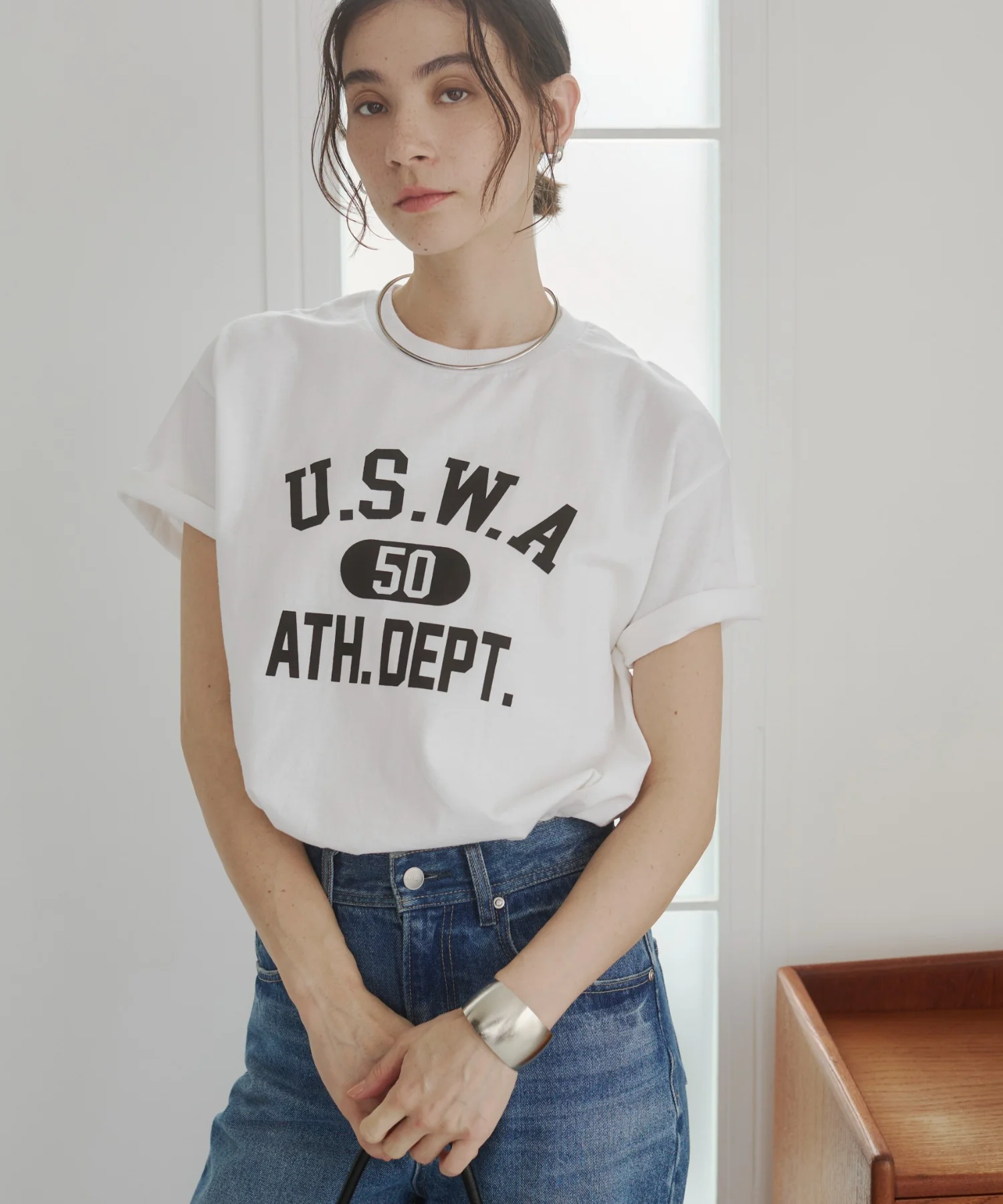カレッジロゴプリントTee - Image 42