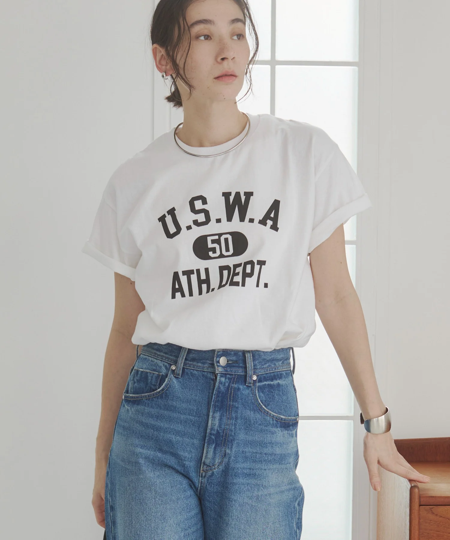 カレッジロゴプリントTee - Image 43