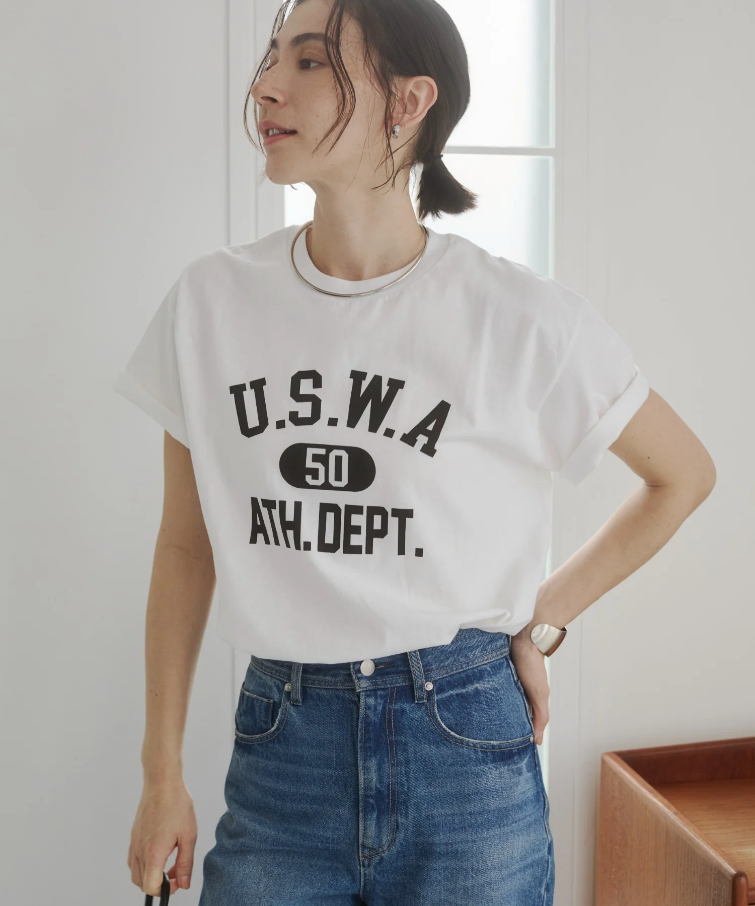 カレッジロゴプリントTee - Image 44