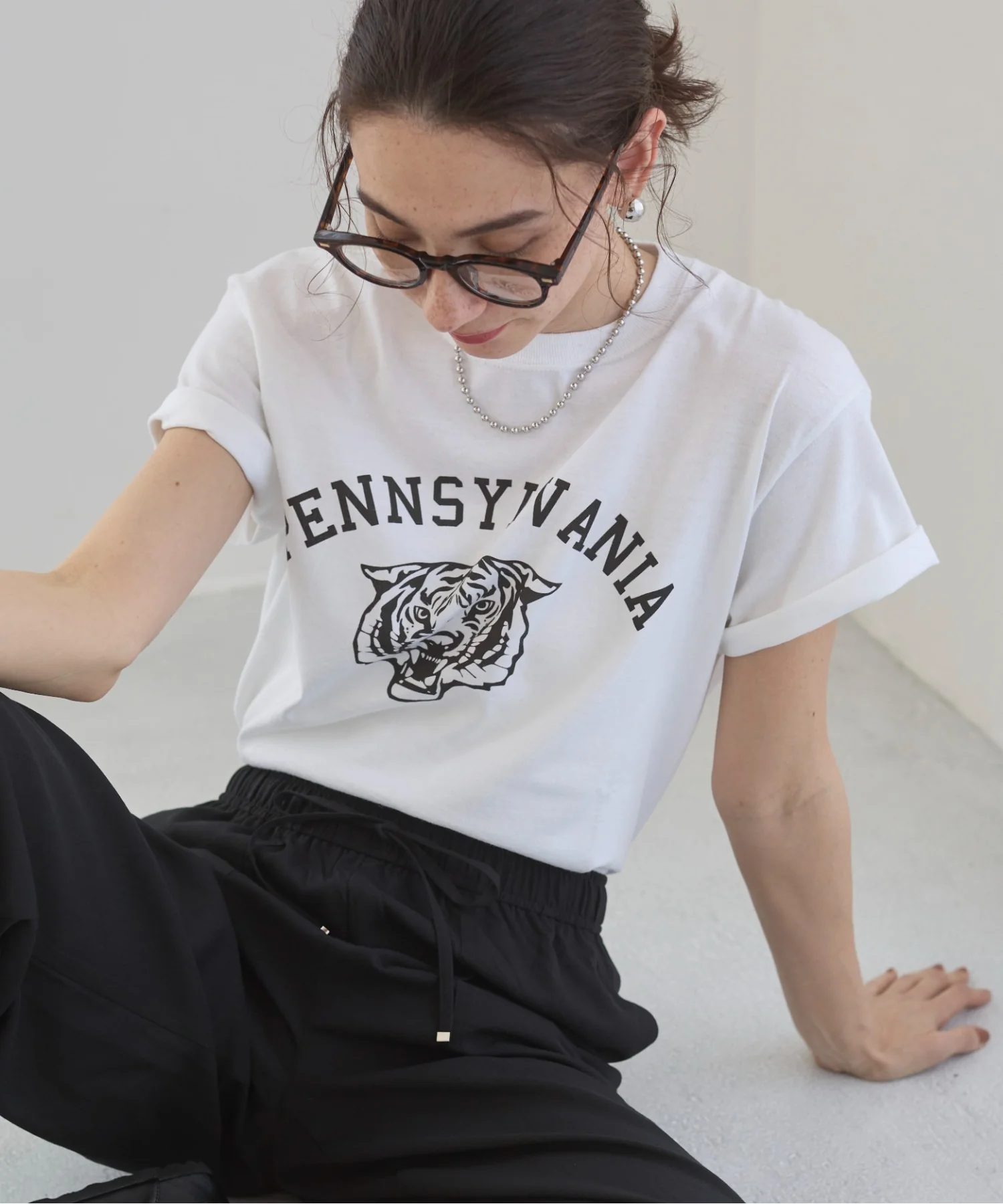 カレッジロゴプリントTee - Image 53