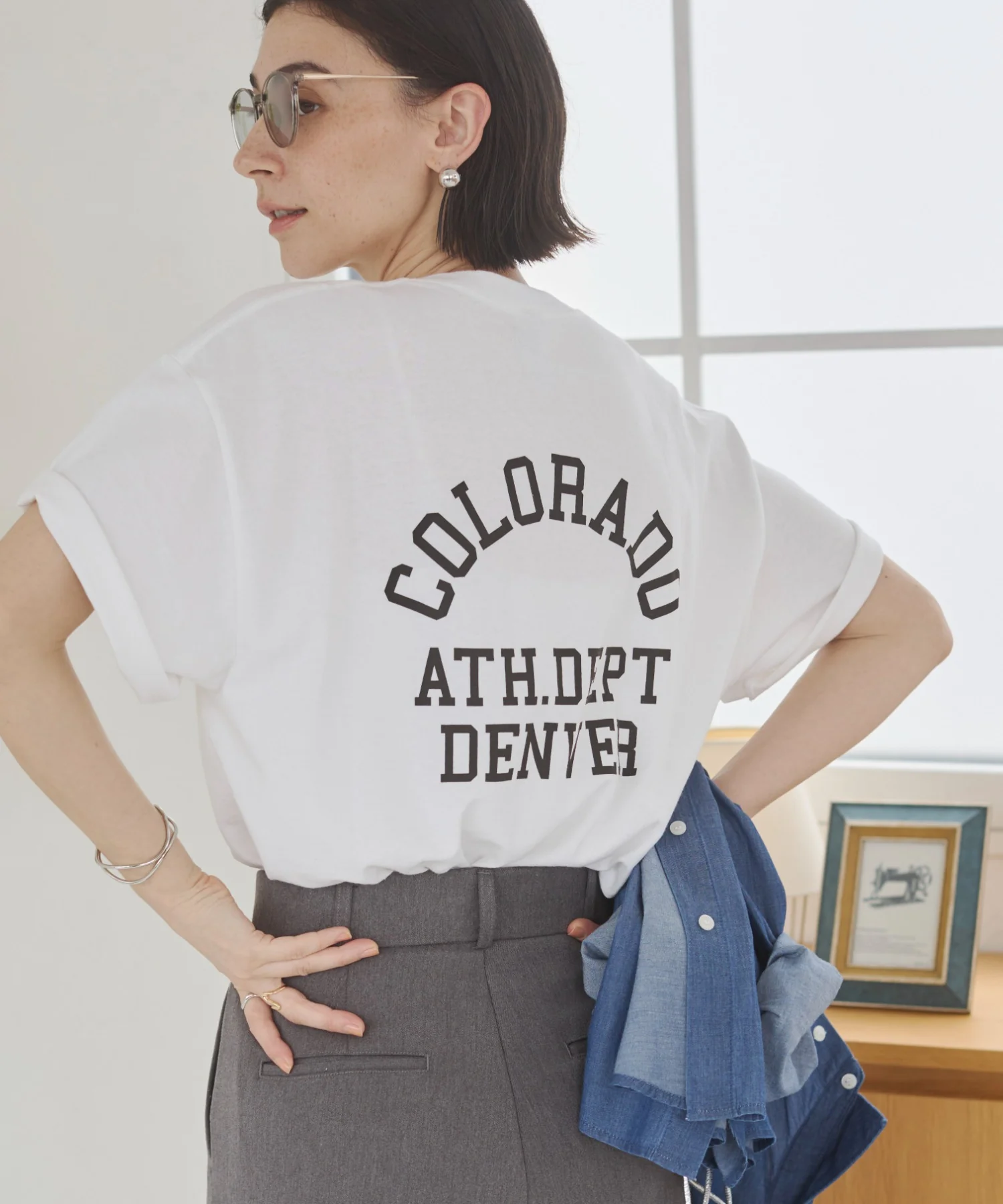 カレッジロゴプリントTee - Image 61