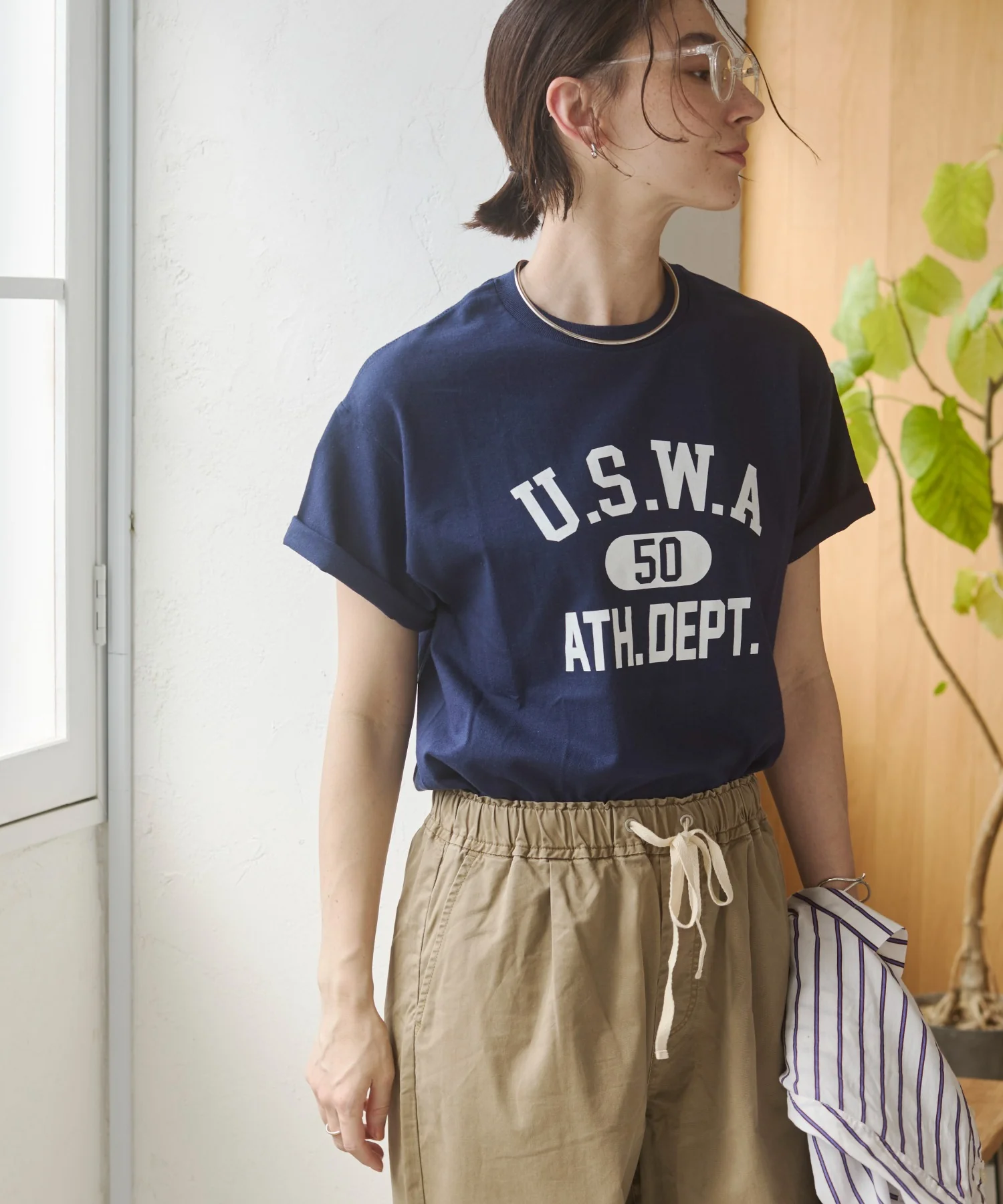 カレッジロゴプリントTee - Image 70